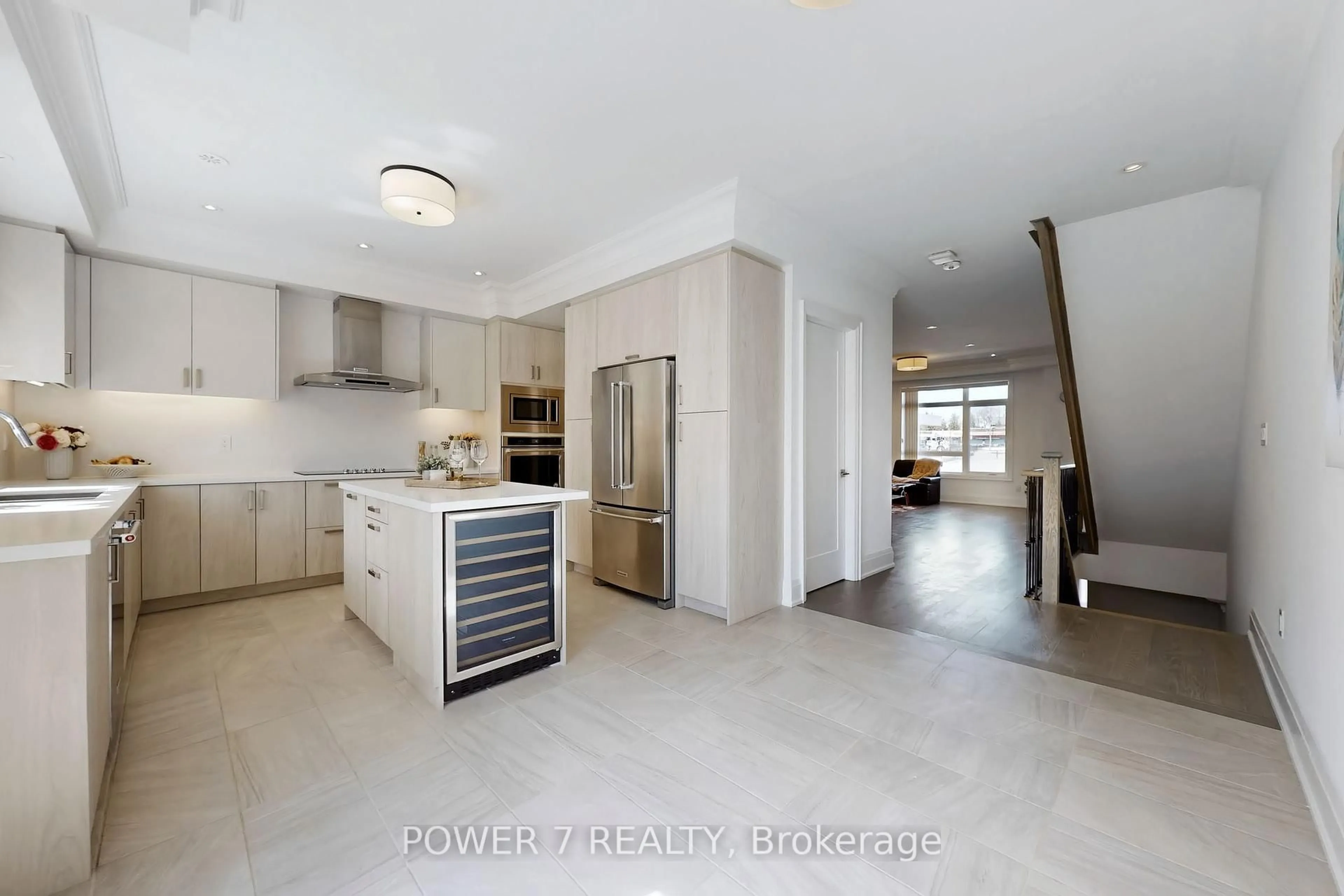 Open concept kitchen, ceramic/tile floor for 57 Gandhi Lane, Markham Ontario L3T 0G4