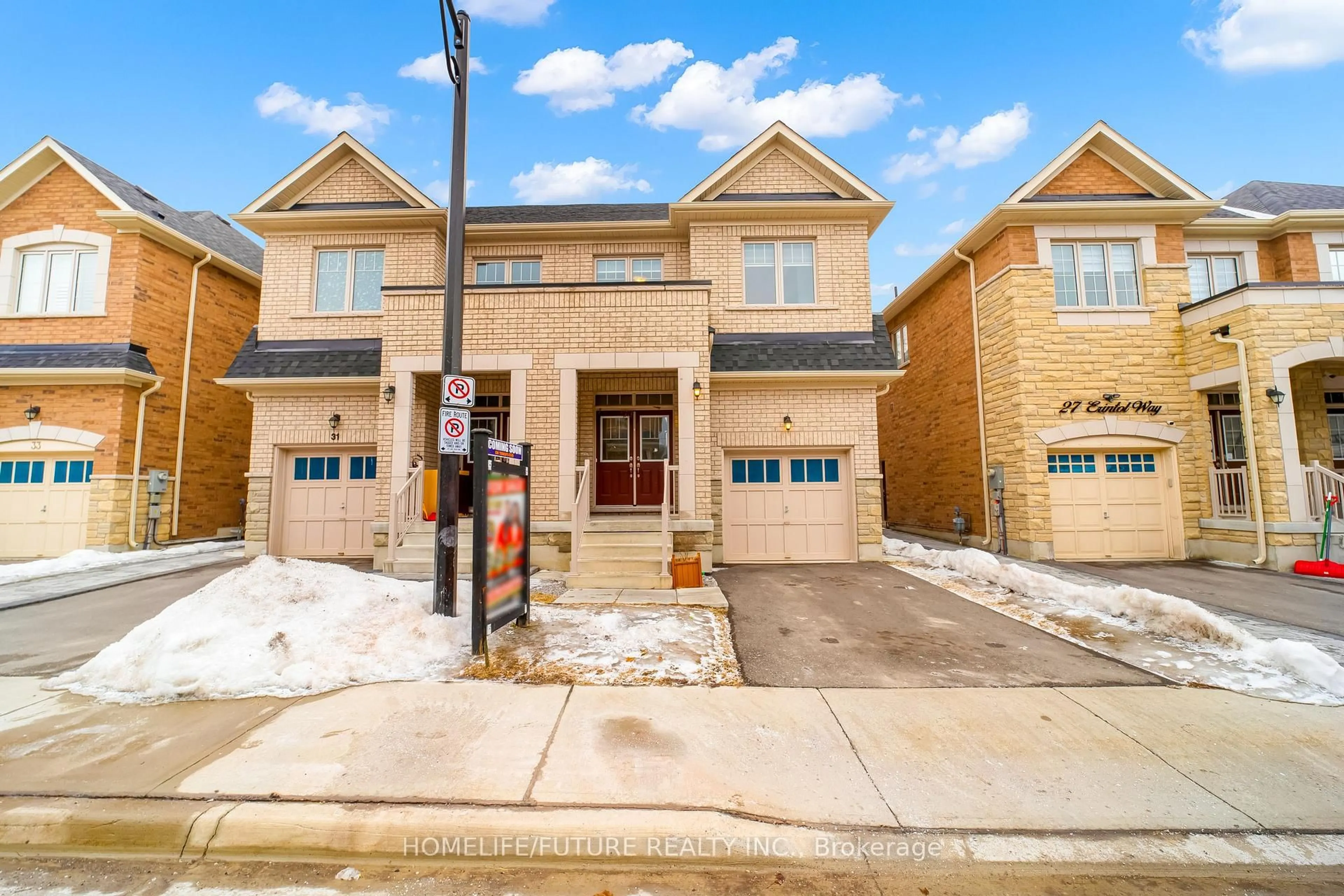 Home with brick exterior material, street for 29 Erintol Way, Markham Ontario L3S 0E6