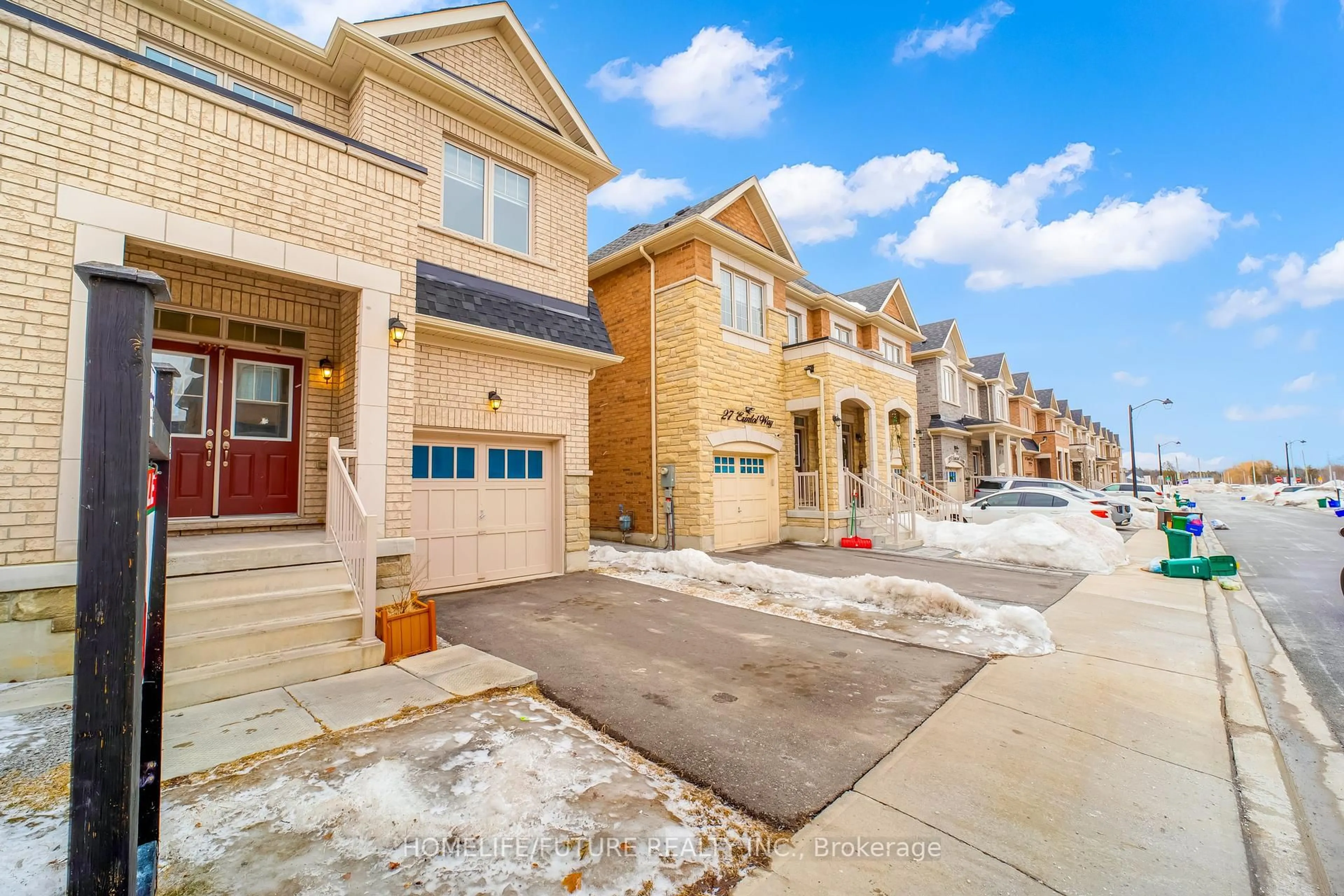 Home with brick exterior material, street for 29 Erintol Way, Markham Ontario L3S 0E6