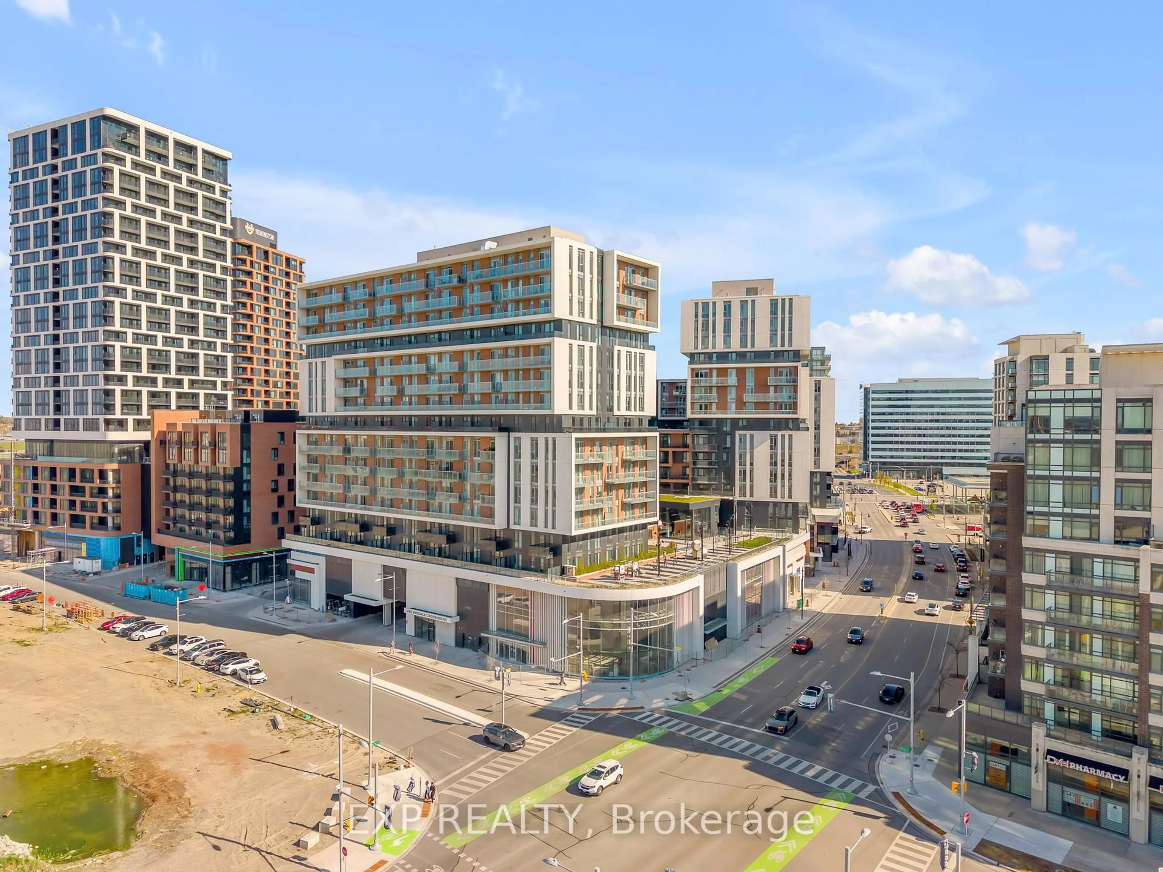 A pic from outside/outdoor area/front of a property/back of a property/a pic from drone, city buildings view from balcony for 292 Verdale Crossing N/A #1104B, Markham Ontario L6G 1B3