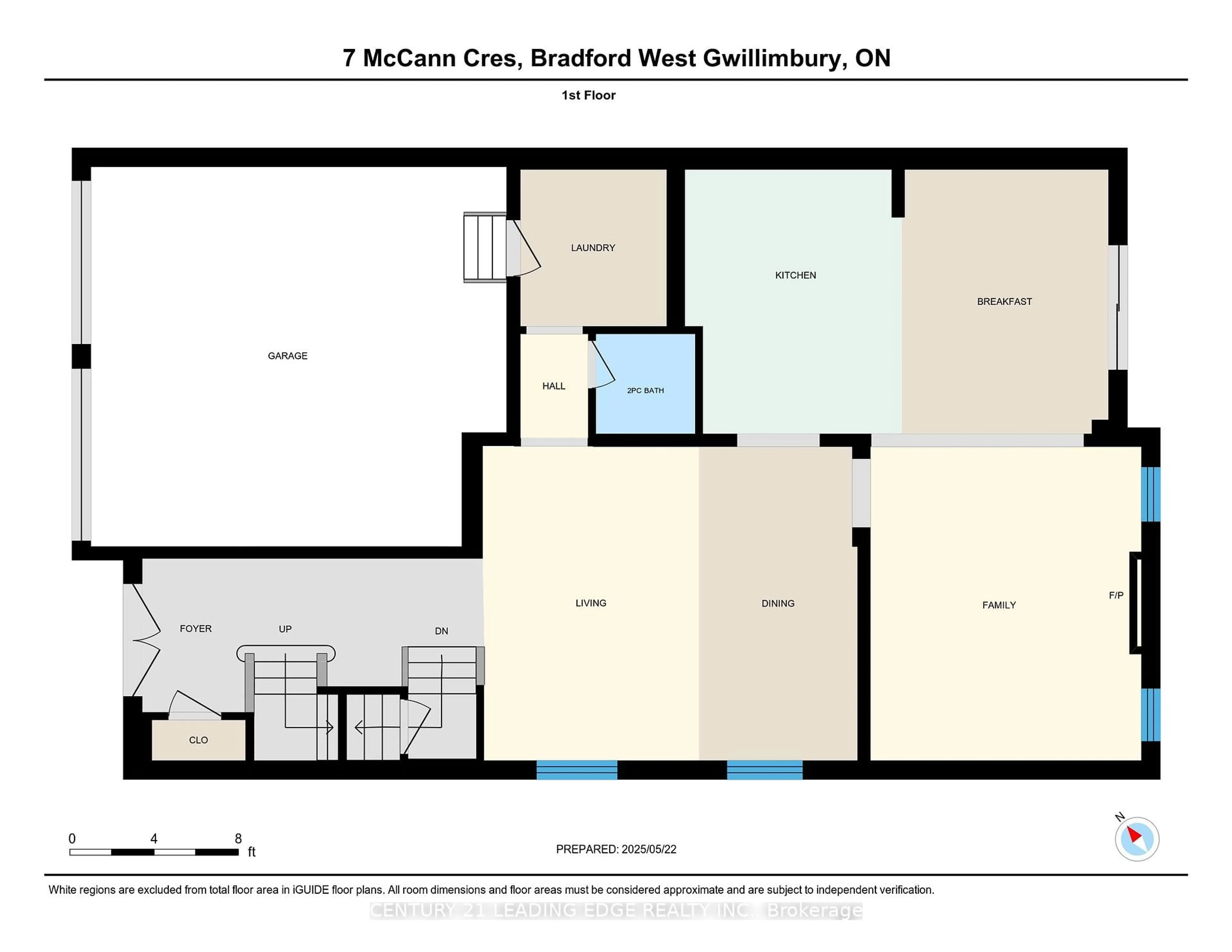 Floor plan for 7 McCann Cres, Bradford West Gwillimbury Ontario L3Z 0G5