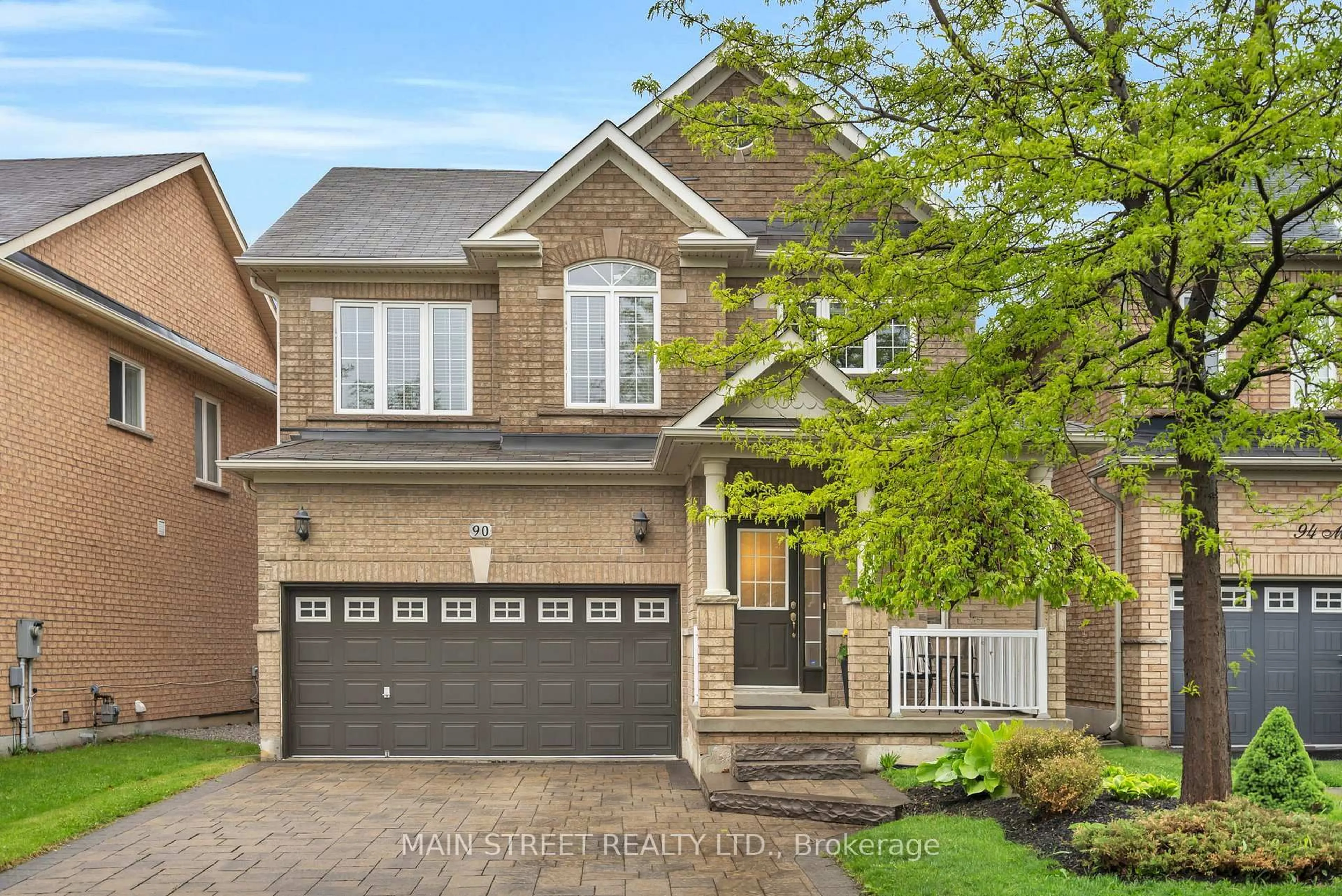 Home with brick exterior material, street for 90 Moderna Dr, Vaughan Ontario L4H 0R7