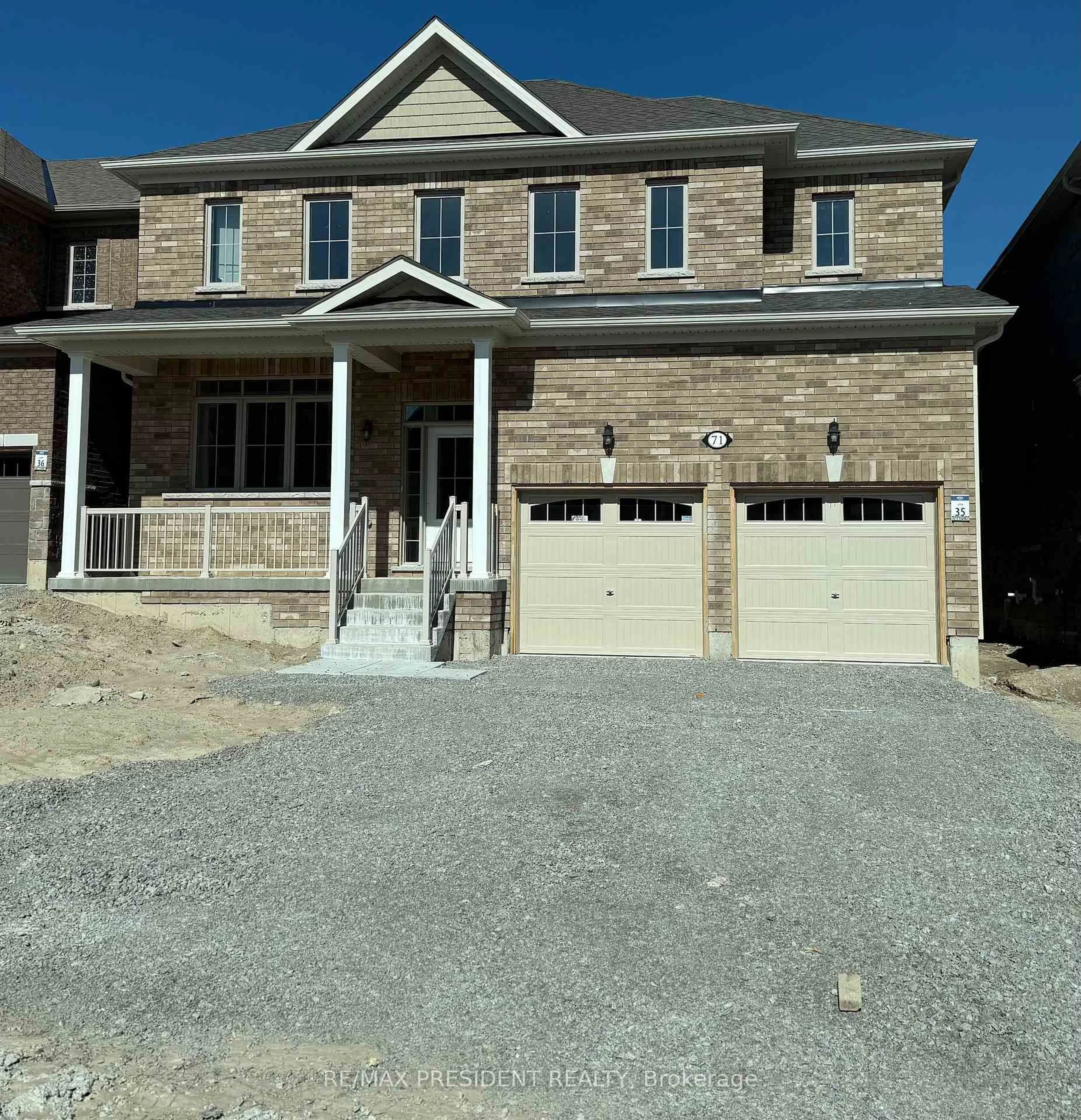 Home with brick exterior material, street for 71 Lawrence D. Pridham Ave, New Tecumseth Ontario L9R 0X4