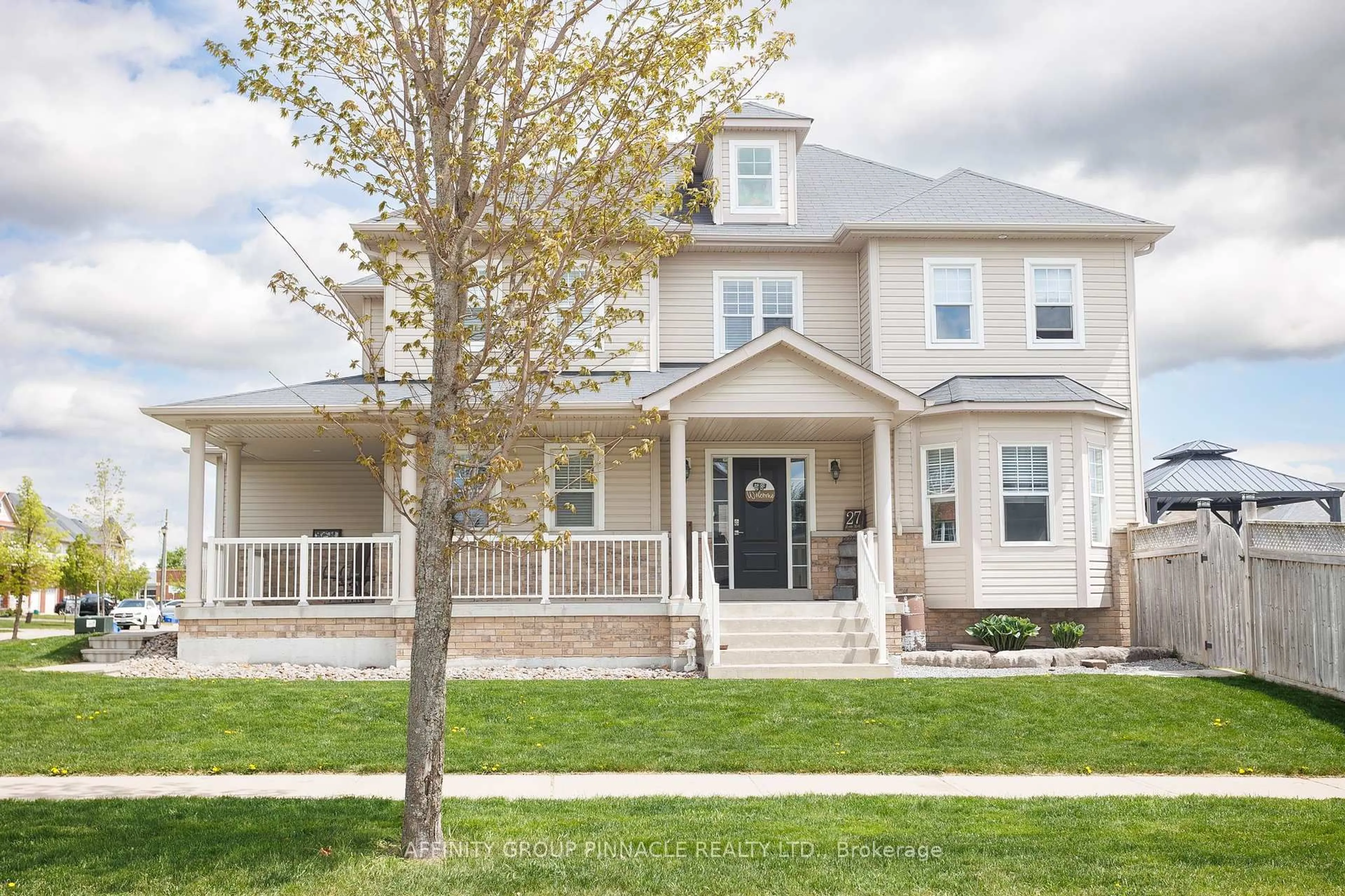 Home with vinyl exterior material, street for 27 Rennie St, Brock Ontario L0C 1H0