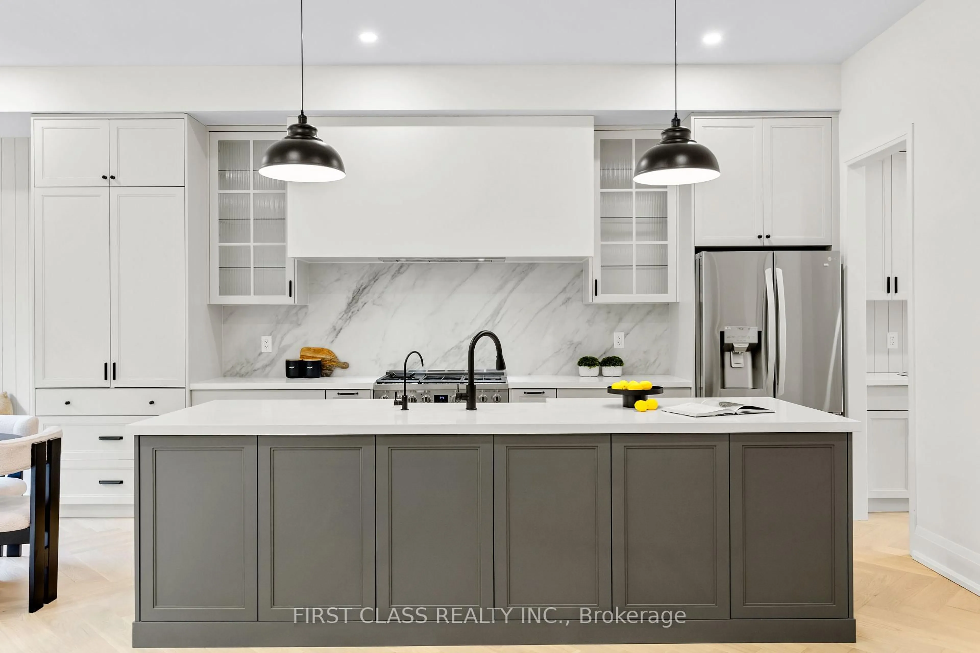 Contemporary kitchen, ceramic/tile floor for 40 La Tache Cres, Markham Ontario L6C 0Z6