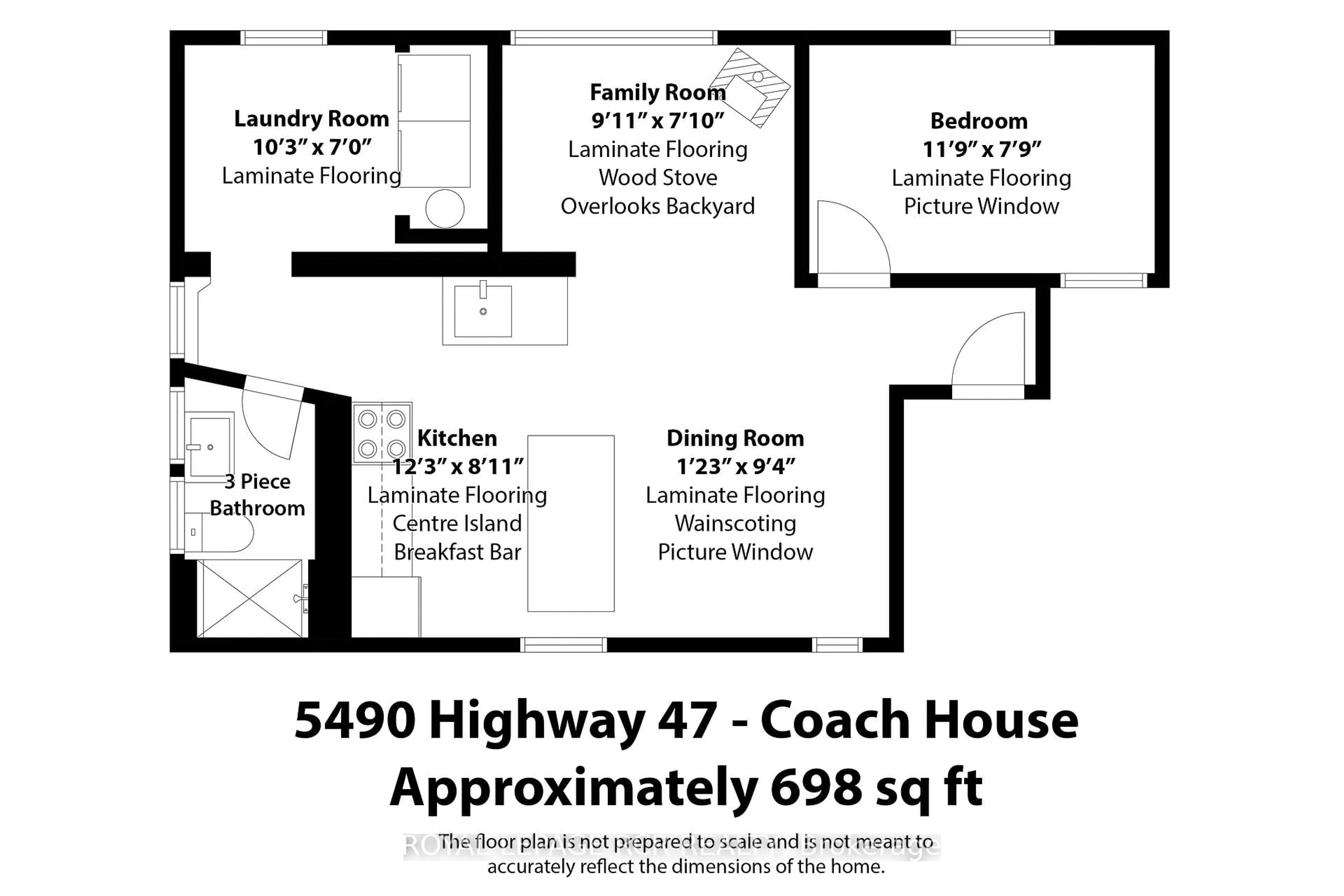 Floor plan for 5490 Hwy 47 N/A, Uxbridge Ontario L9P 1R1