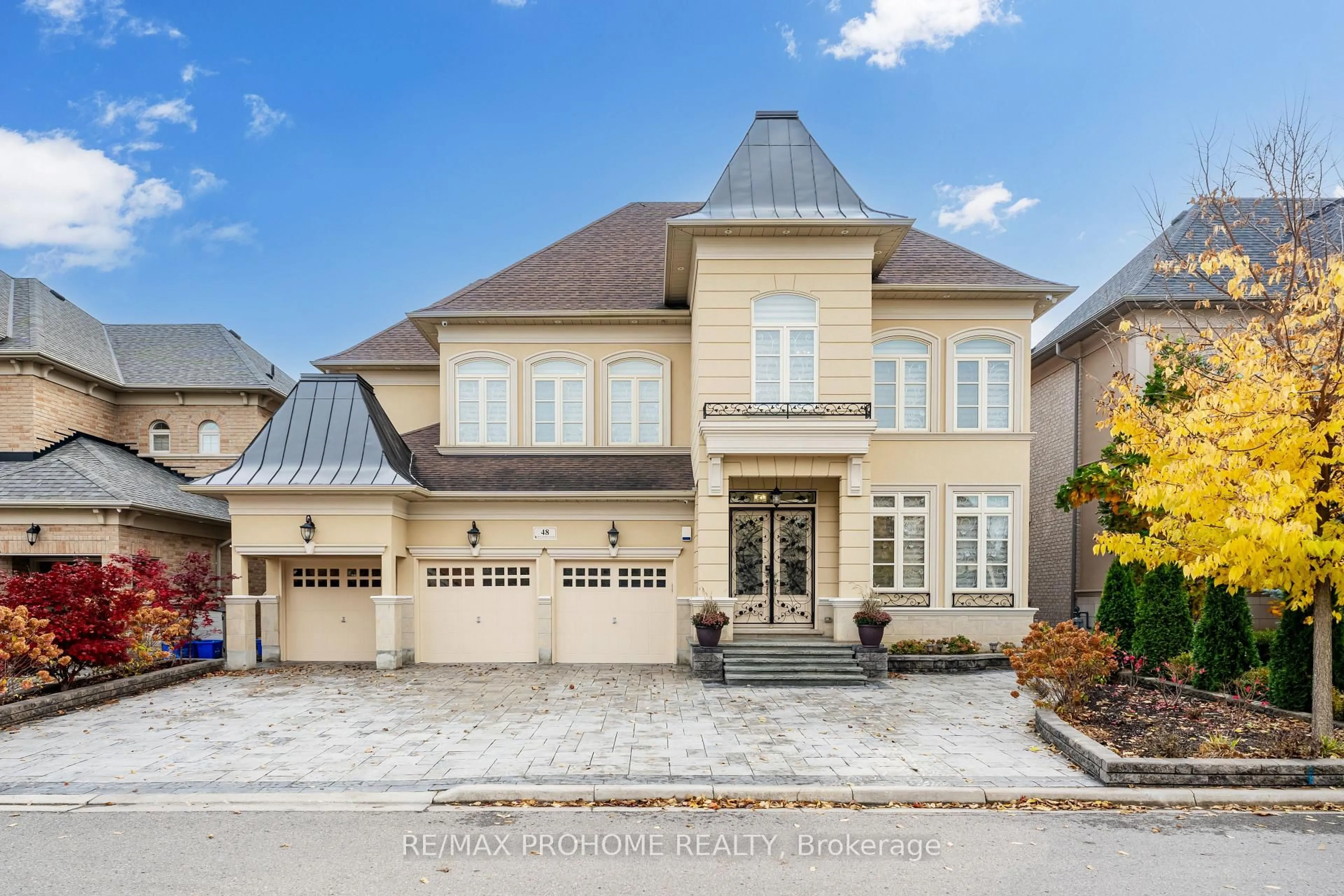 Home with brick exterior material, street for 48 Silver Sterling Cres, Vaughan Ontario L4H 4C5