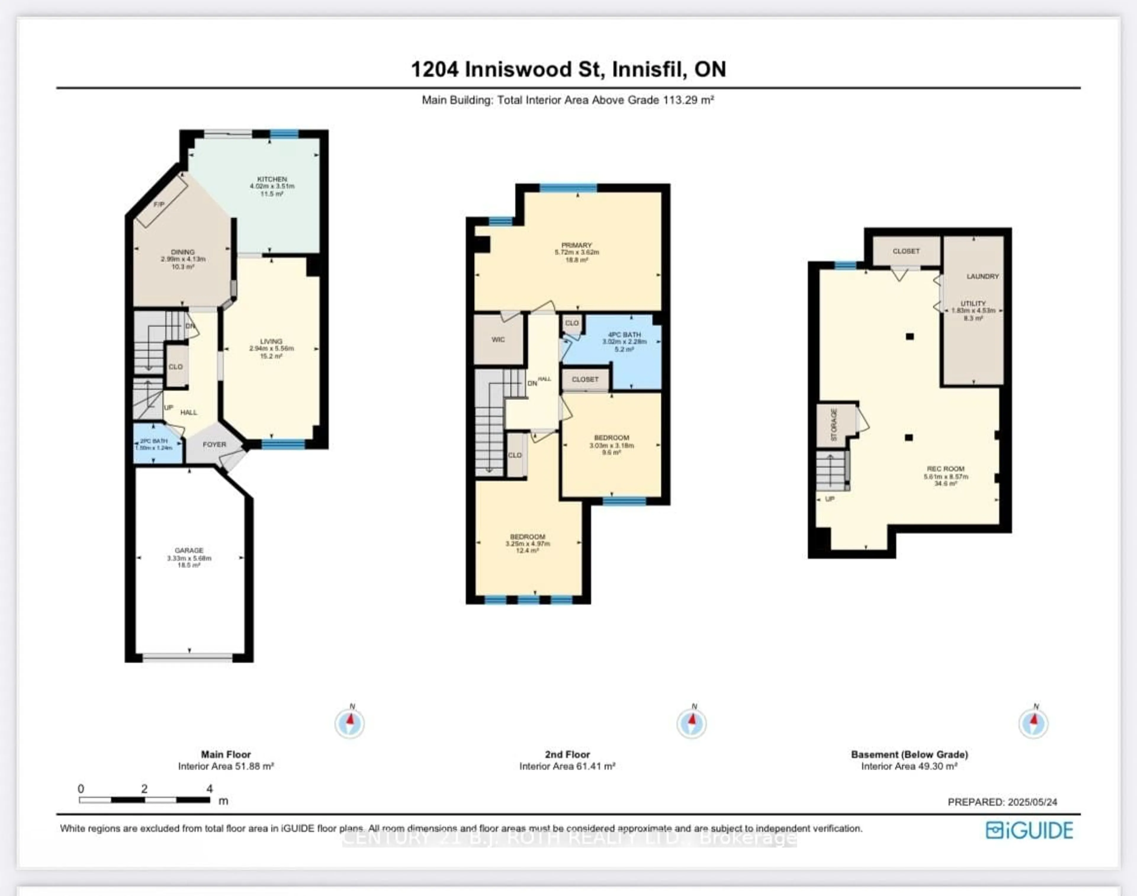 Floor plan for 1204 INNISWOOD St, Innisfil Ontario L9S 1X7
