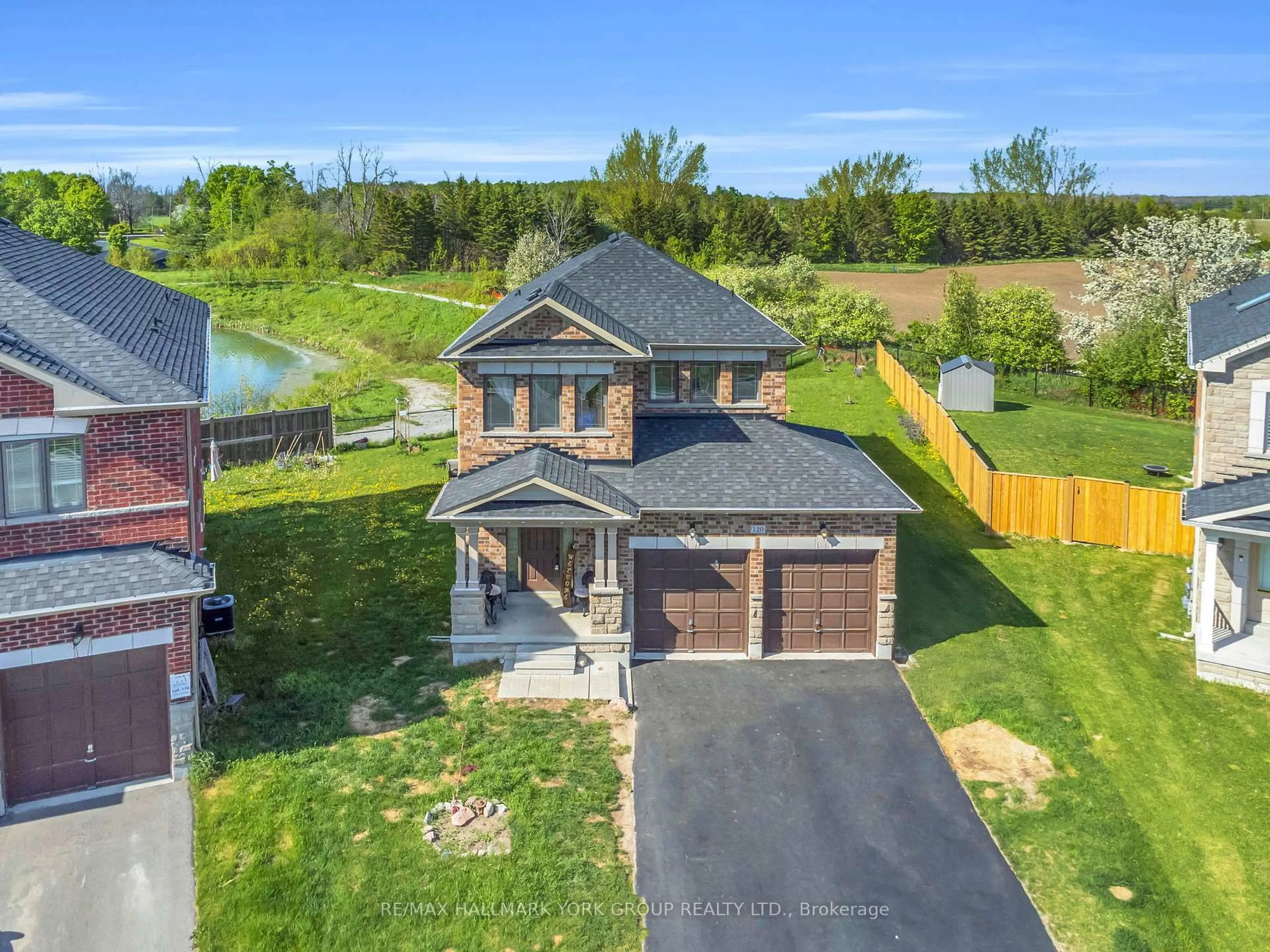 A pic from outside/outdoor area/front of a property/back of a property/a pic from drone, street for 120 Terry Clayton Ave, Brock Ontario L0K 1A0