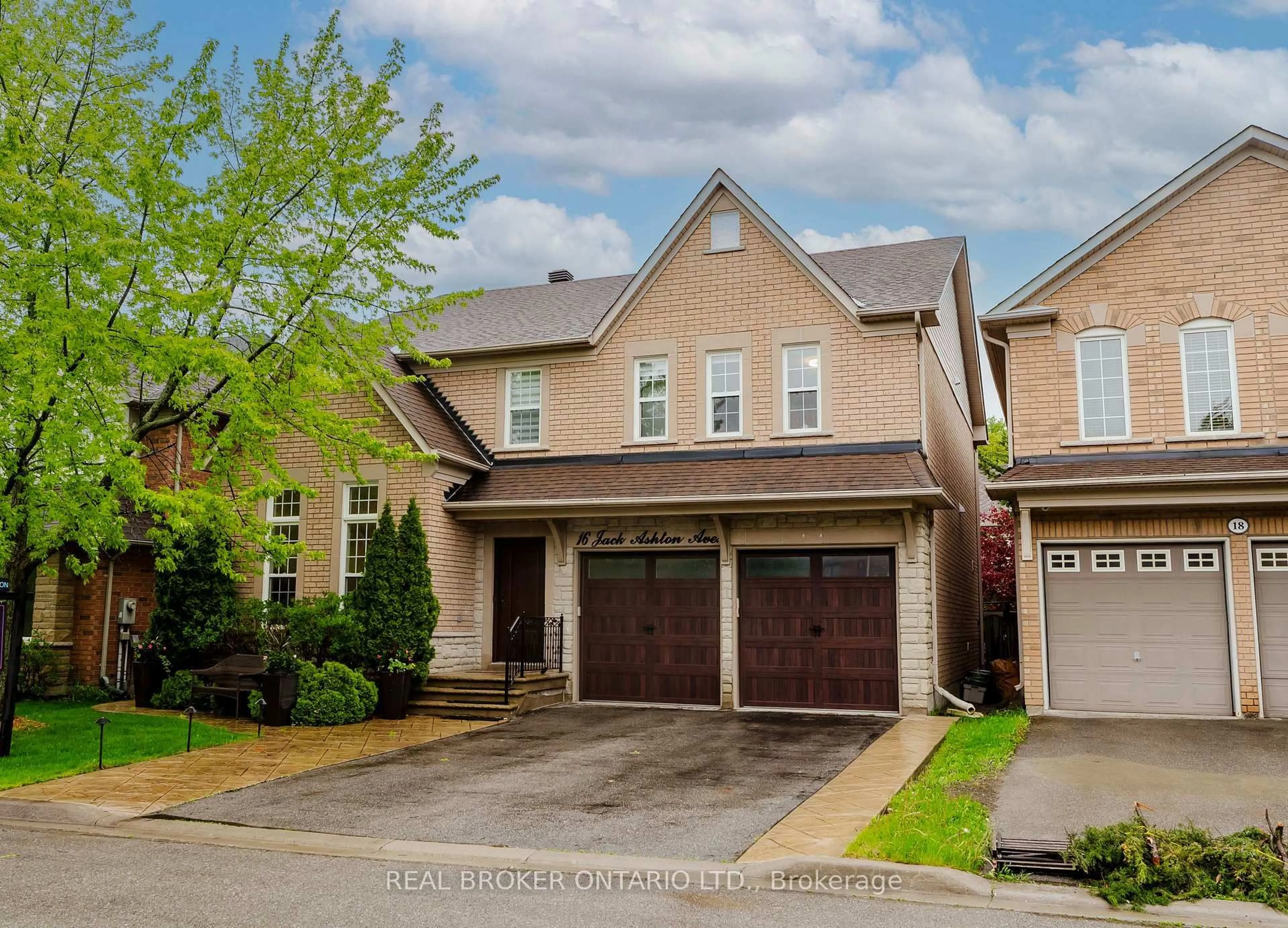 Home with brick exterior material, street for 16 Jack Ashton Ave, Richmond Hill Ontario L4E 4L2