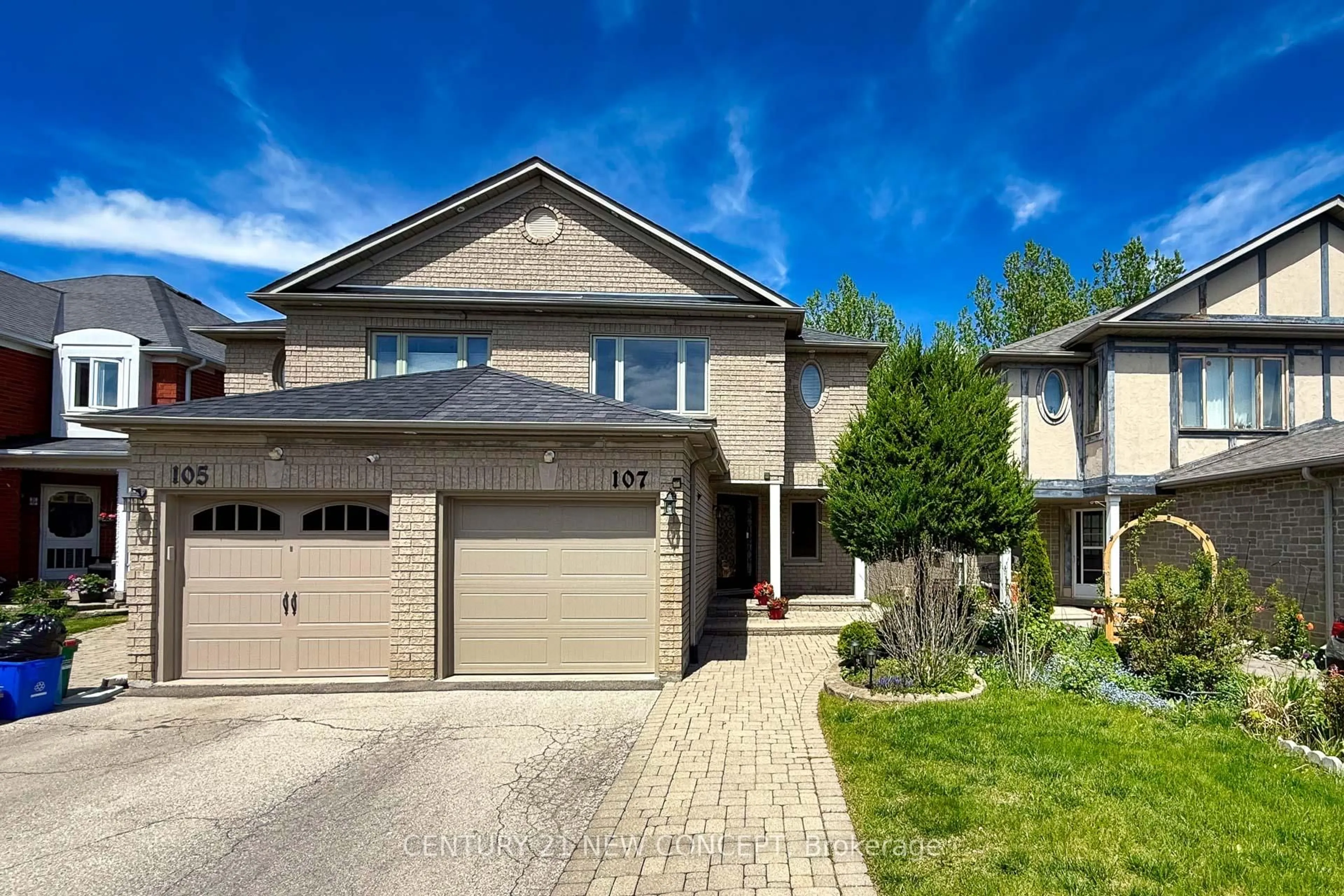 Home with brick exterior material, street for 107 Primeau Dr, Aurora Ontario L4G 6Z6