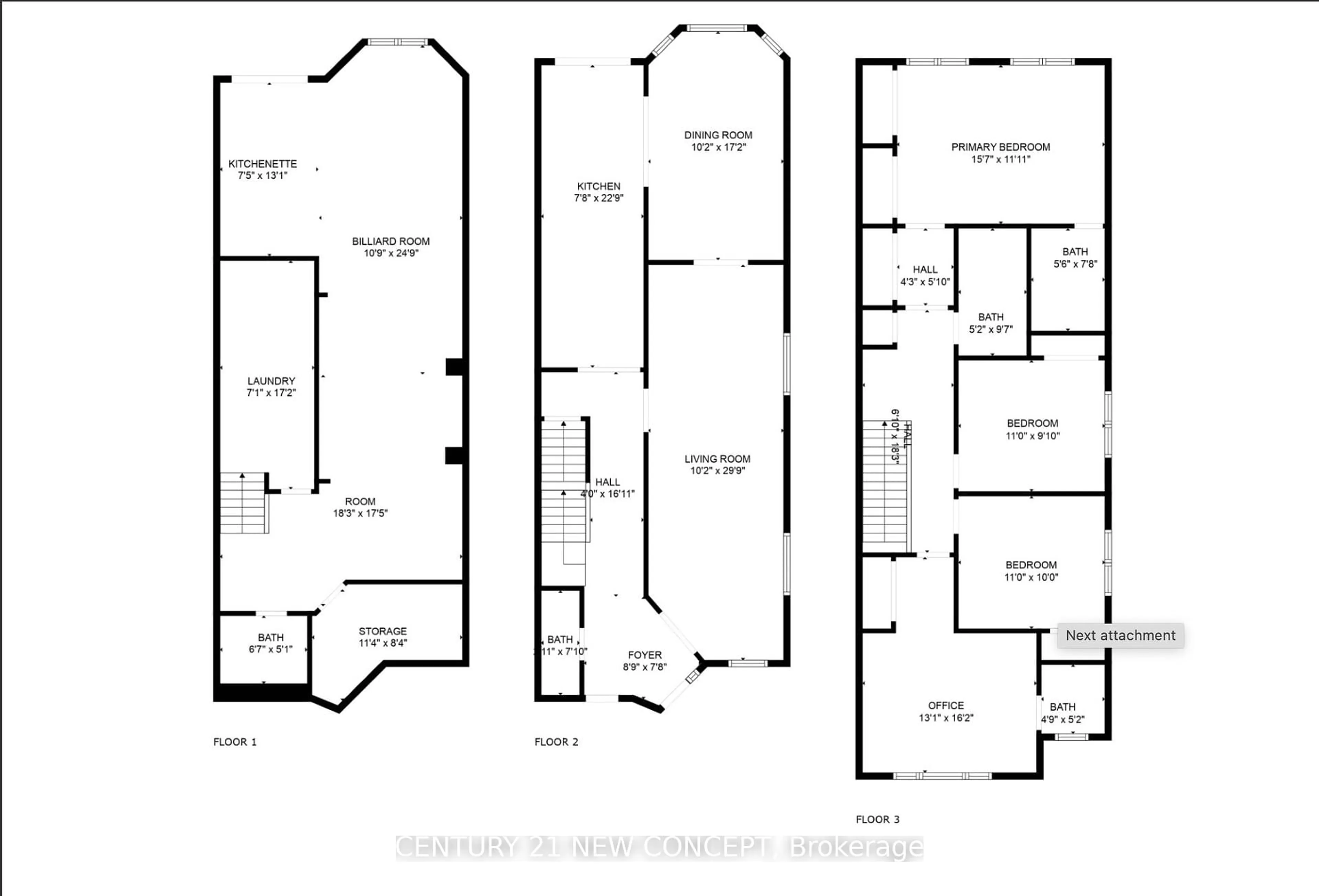 Floor plan for 107 Primeau Dr, Aurora Ontario L4G 6Z6