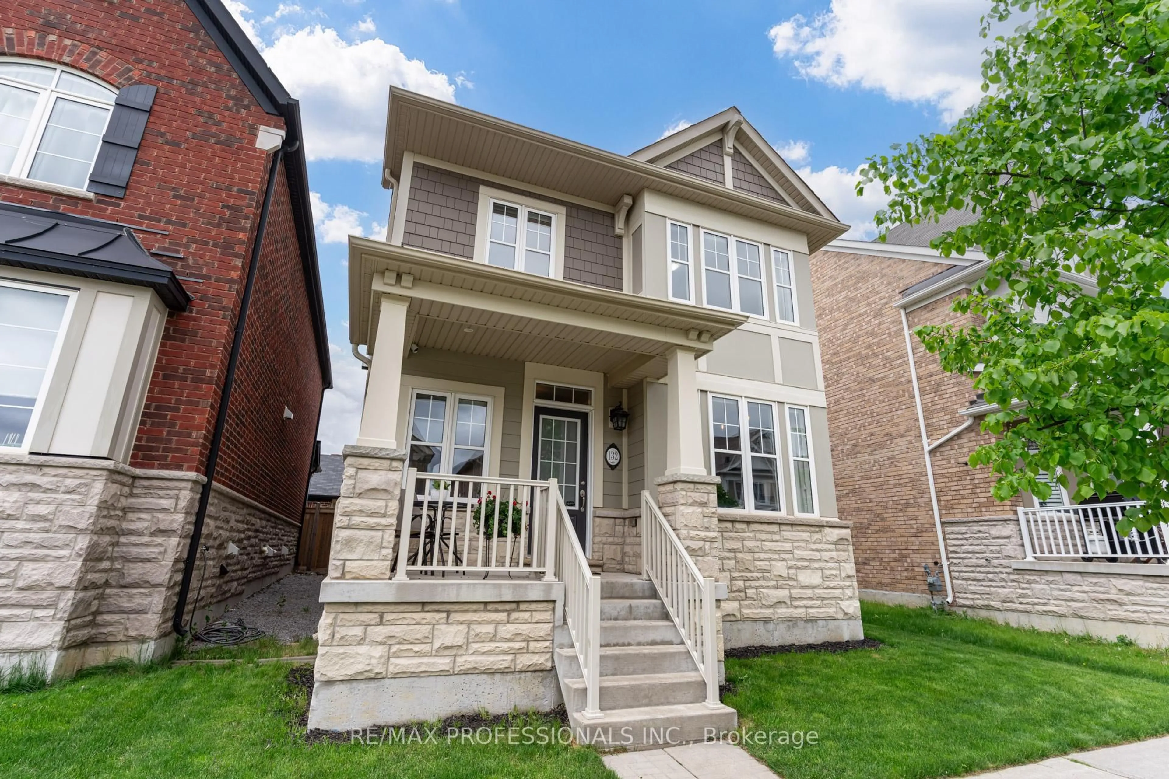 Home with brick exterior material, street for 132 Cornwall Dr, Markham Ontario L6B 1C9