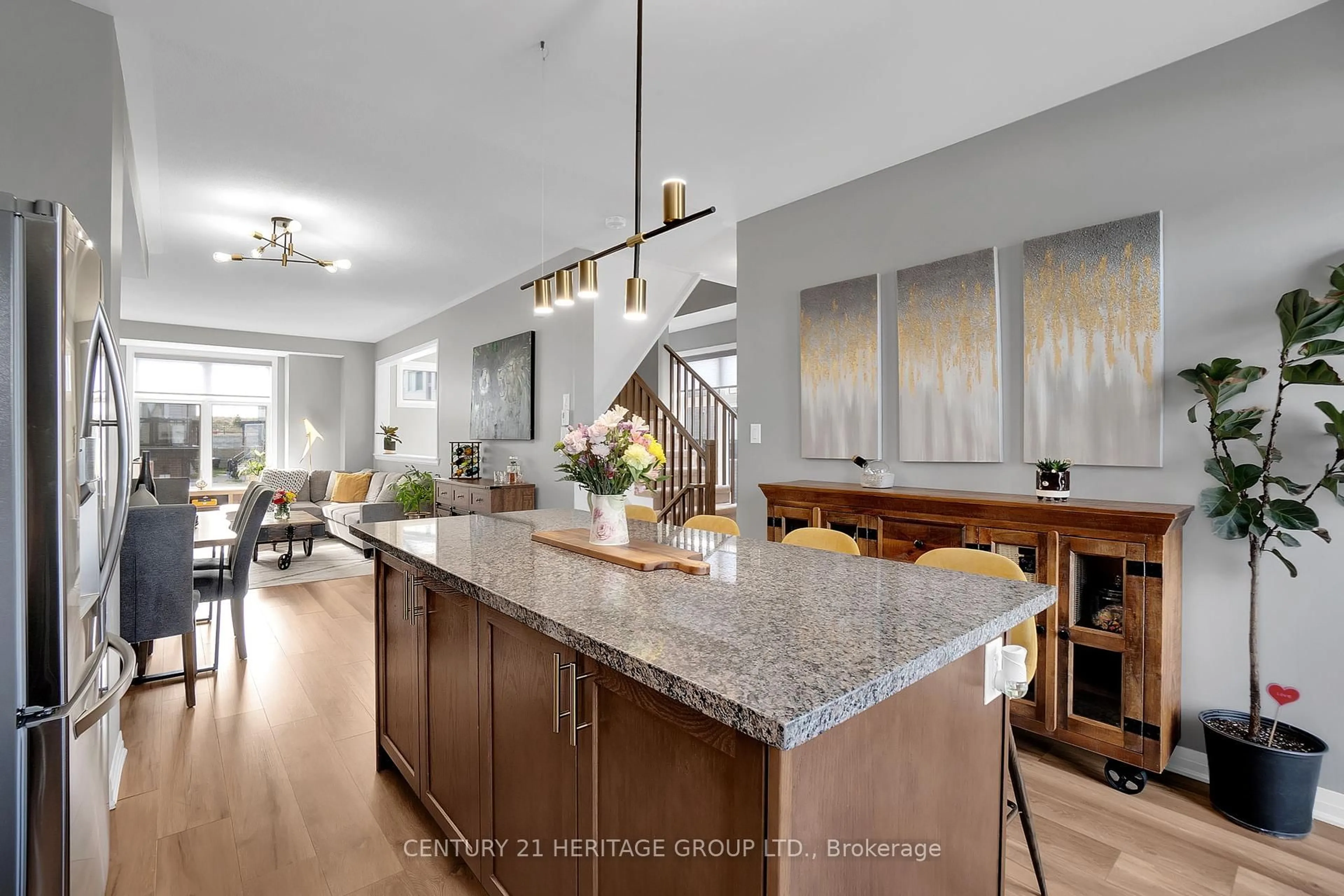 Open concept kitchen, ceramic/tile floor for 2 Hughes Lane, New Tecumseth Ontario L0G 1W0