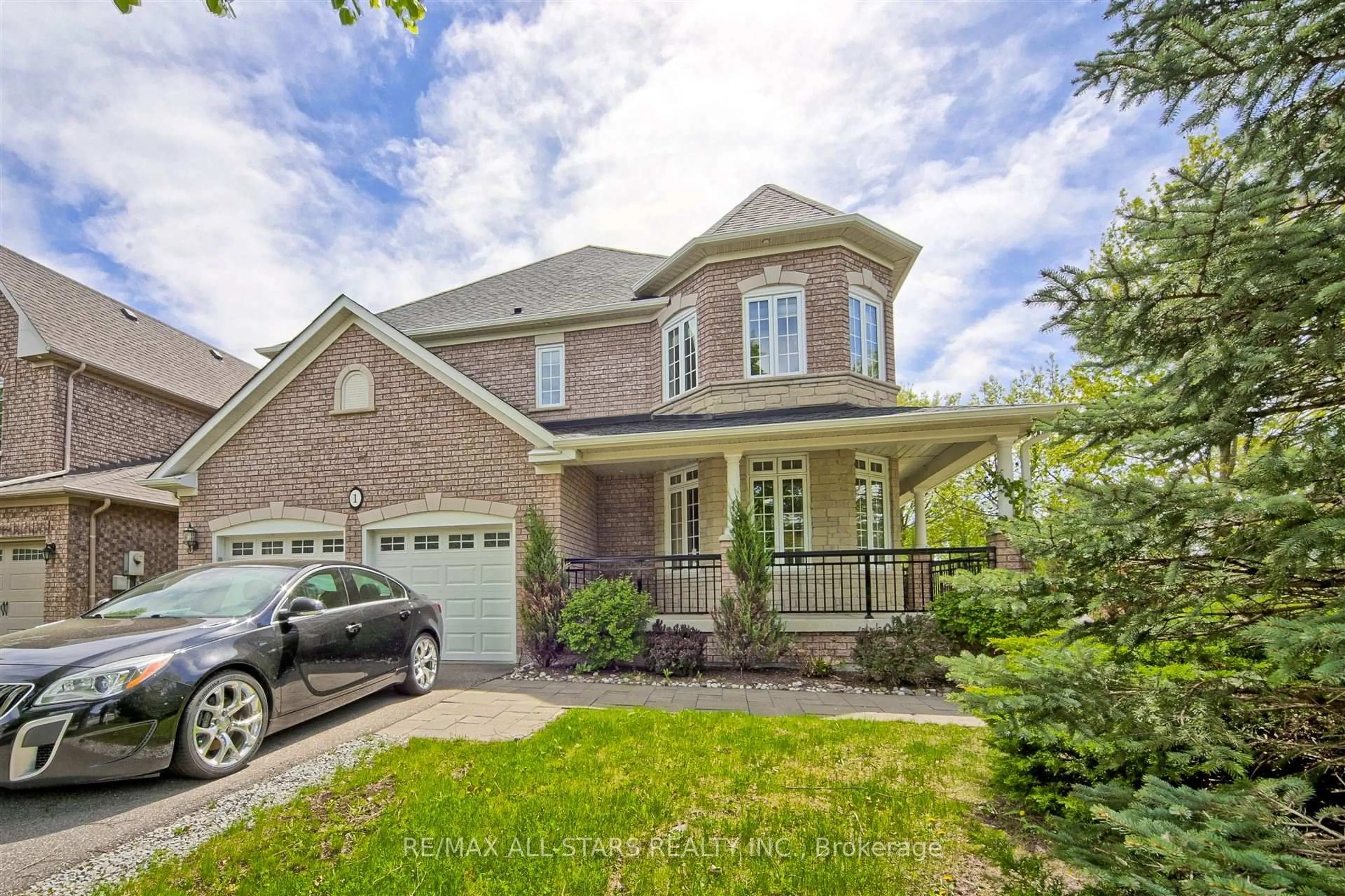 Home with brick exterior material, street for 1 Silverflower Ave, Markham Ontario L3S 4B7
