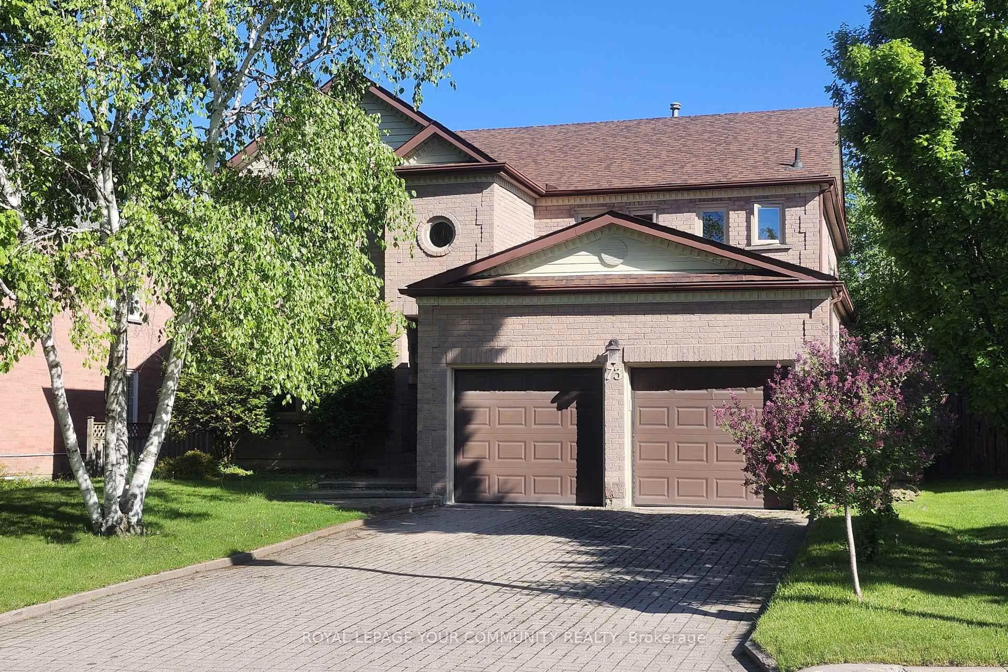 Home with brick exterior material, street for 73 Highgrove Cres, Richmond Hill Ontario L4C 7W7