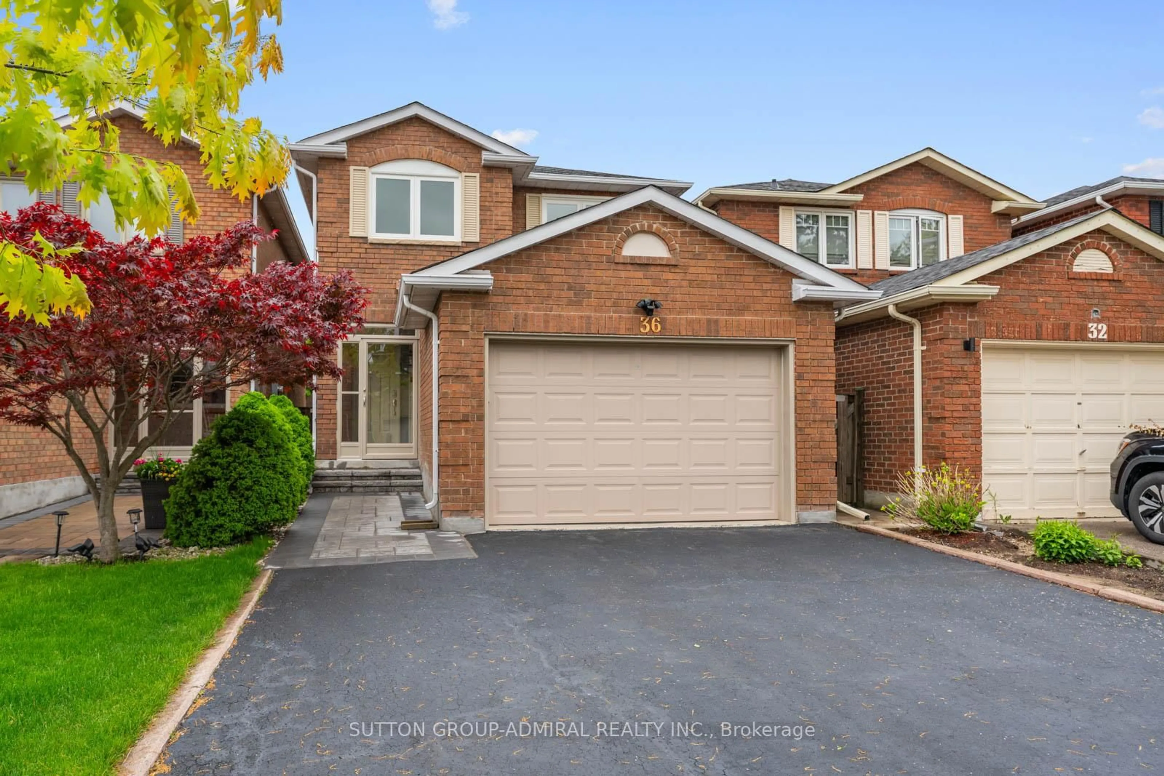 Home with brick exterior material, street for 36 Whitney Pl, Vaughan Ontario L4J 6V8