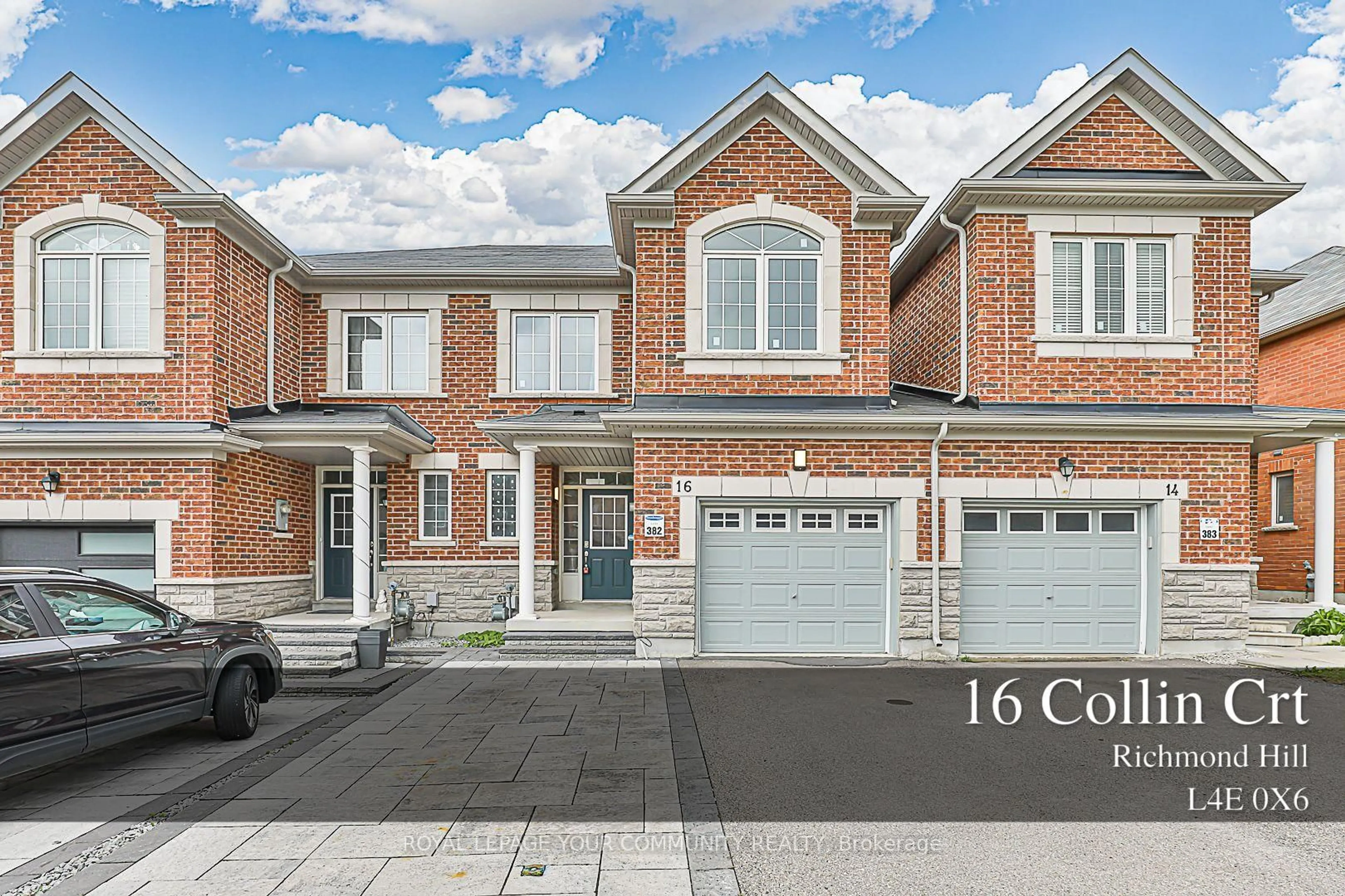 Home with brick exterior material, street for 16 Collin Crt, Richmond Hill Ontario L4E 0X6
