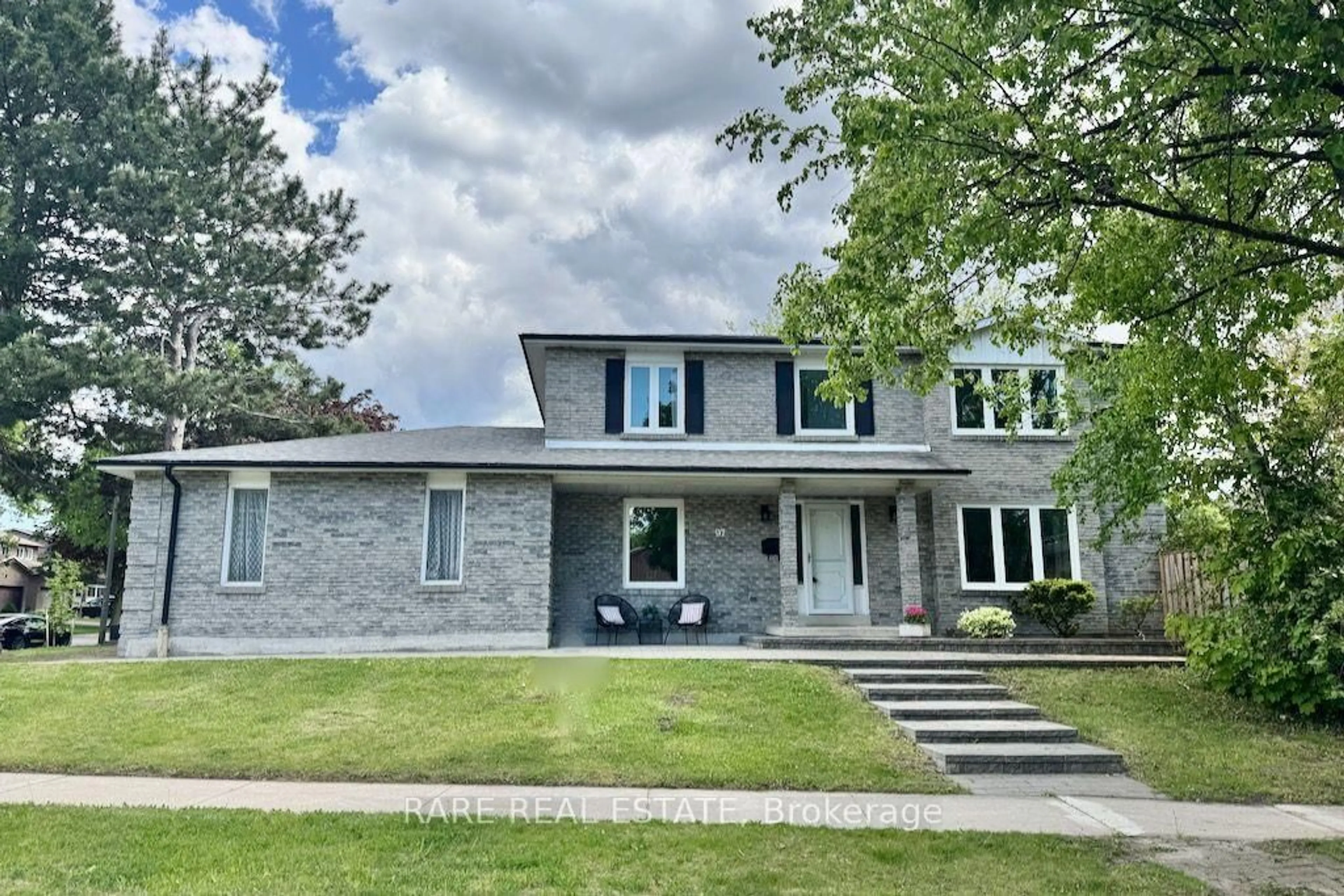 Home with brick exterior material, street for 97 Kings College Rd, Markham Ontario L3T 5S2
