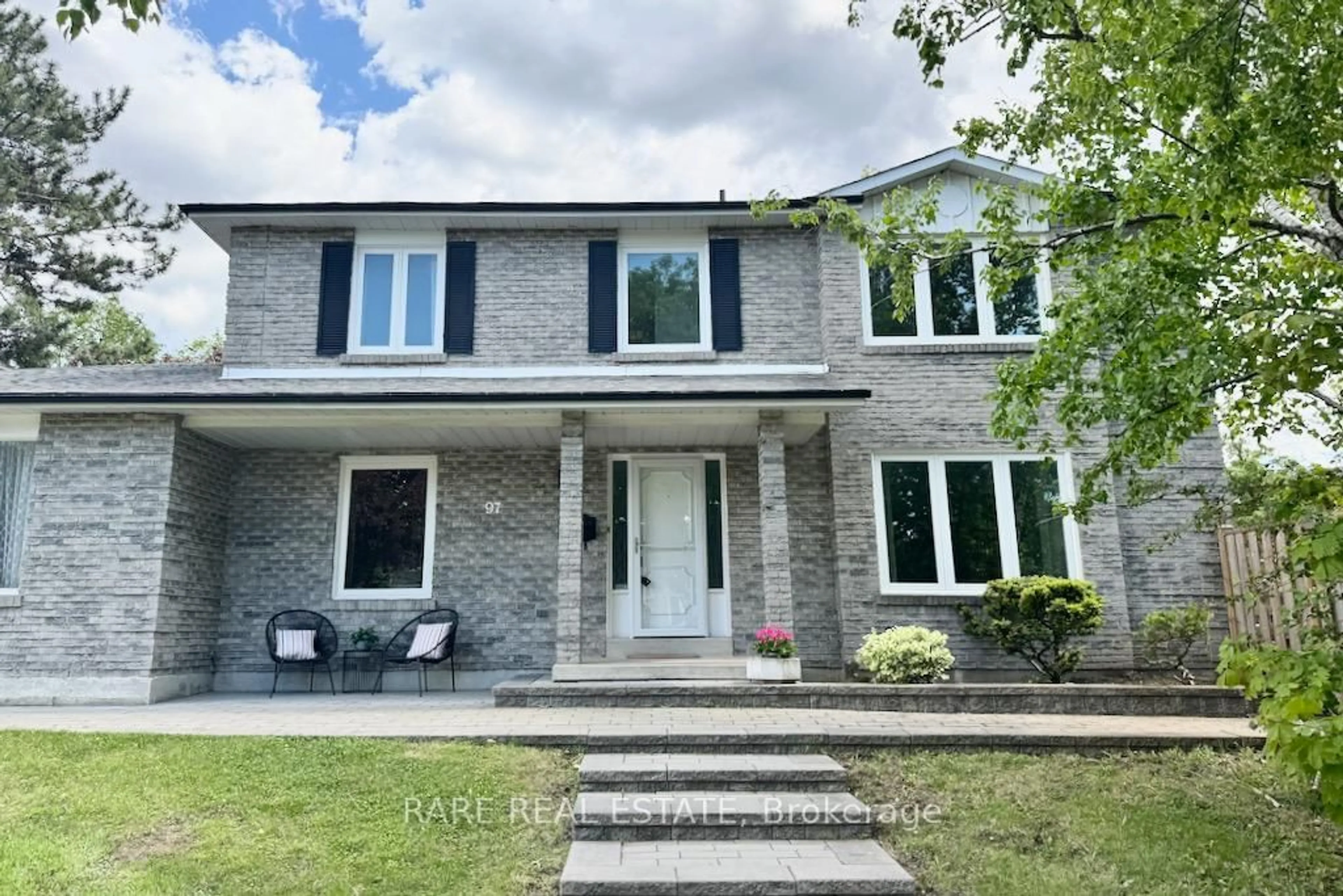 Home with brick exterior material, street for 97 Kings College Rd, Markham Ontario L3T 5S2