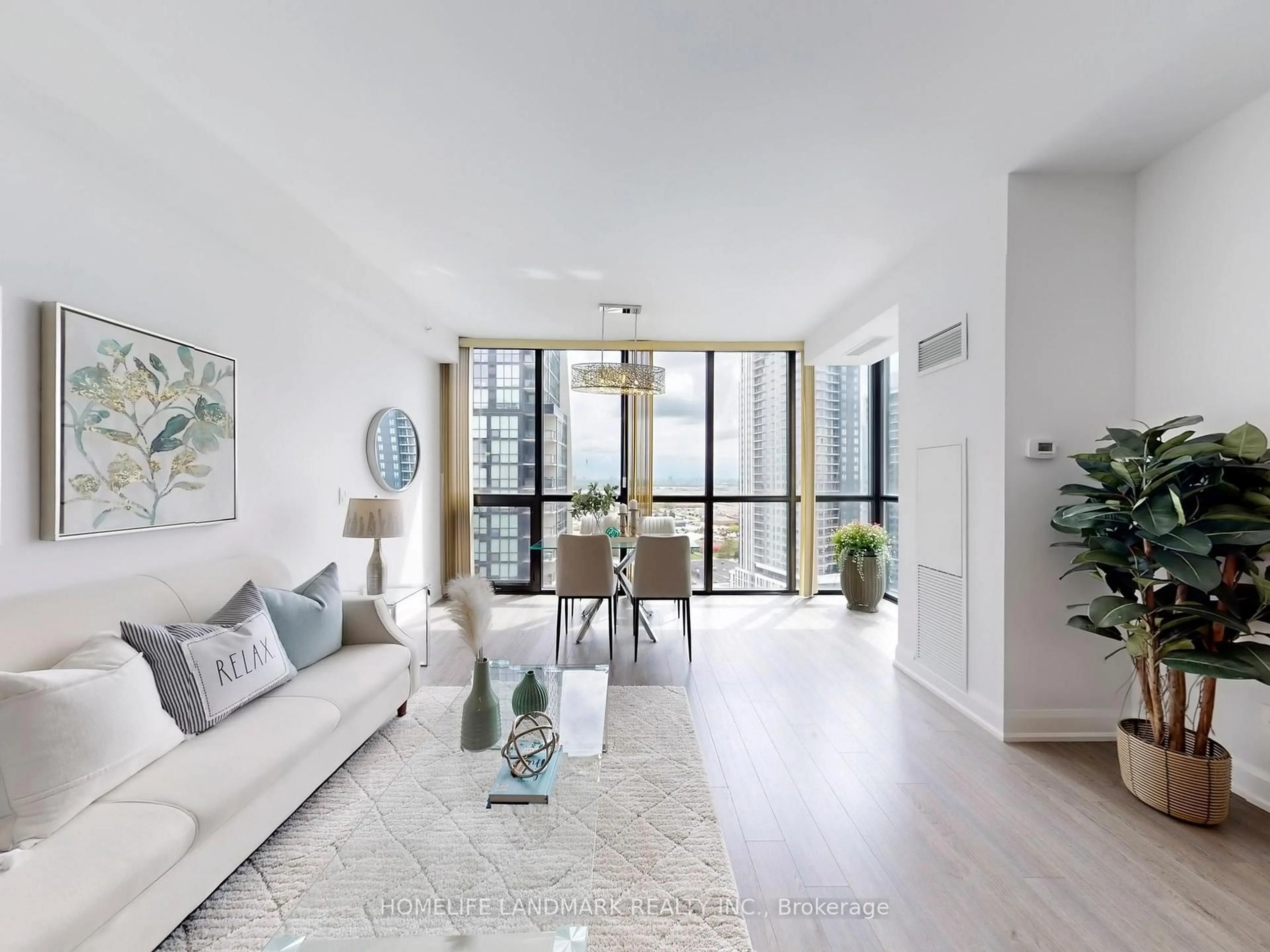 Living room with furniture, unknown for 2910 Highway 7 Rd #1802, Vaughan Ontario L4K 0G3