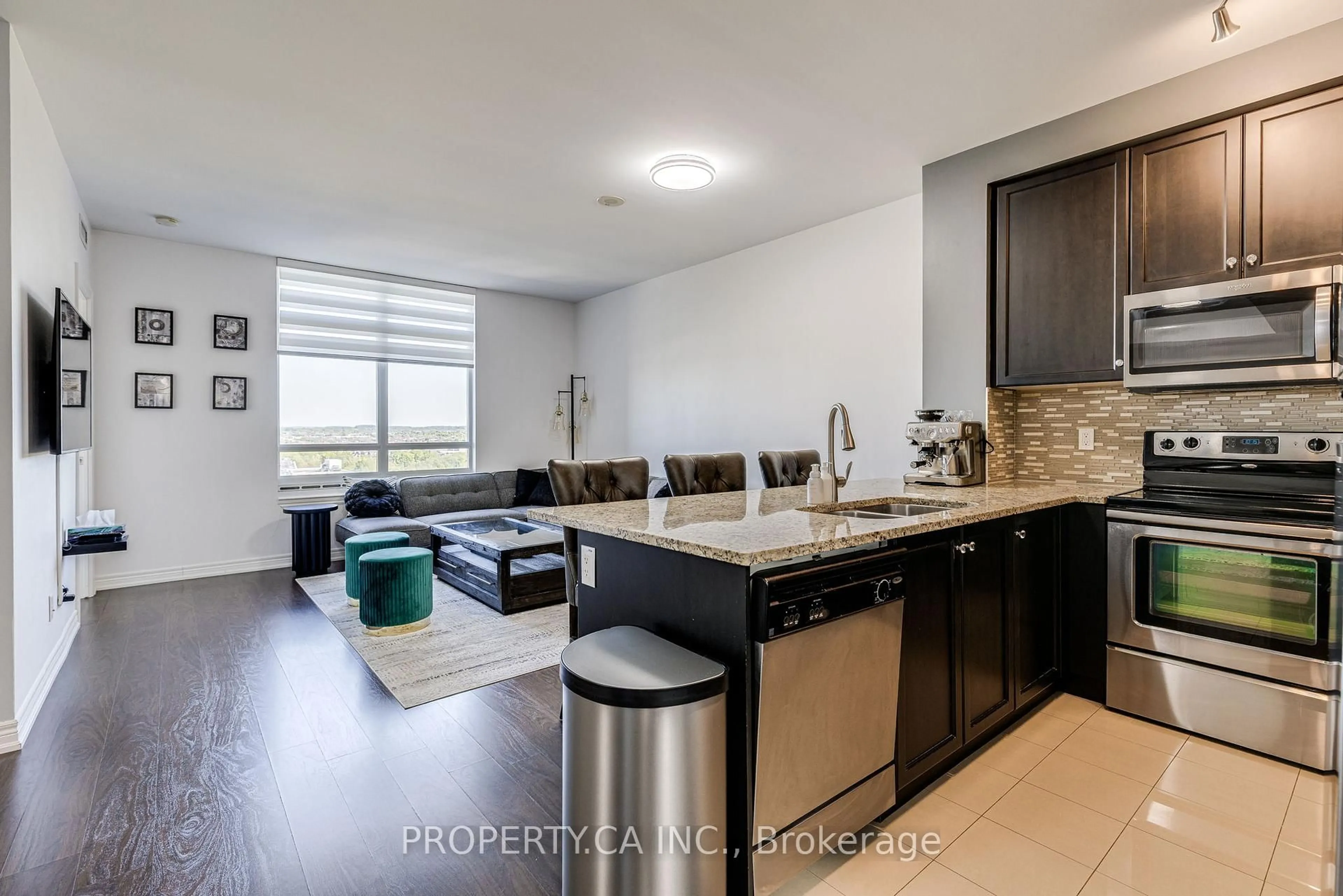 Open concept kitchen, unknown for 9245 Jane St #1201, Vaughan Ontario L6A 0J9