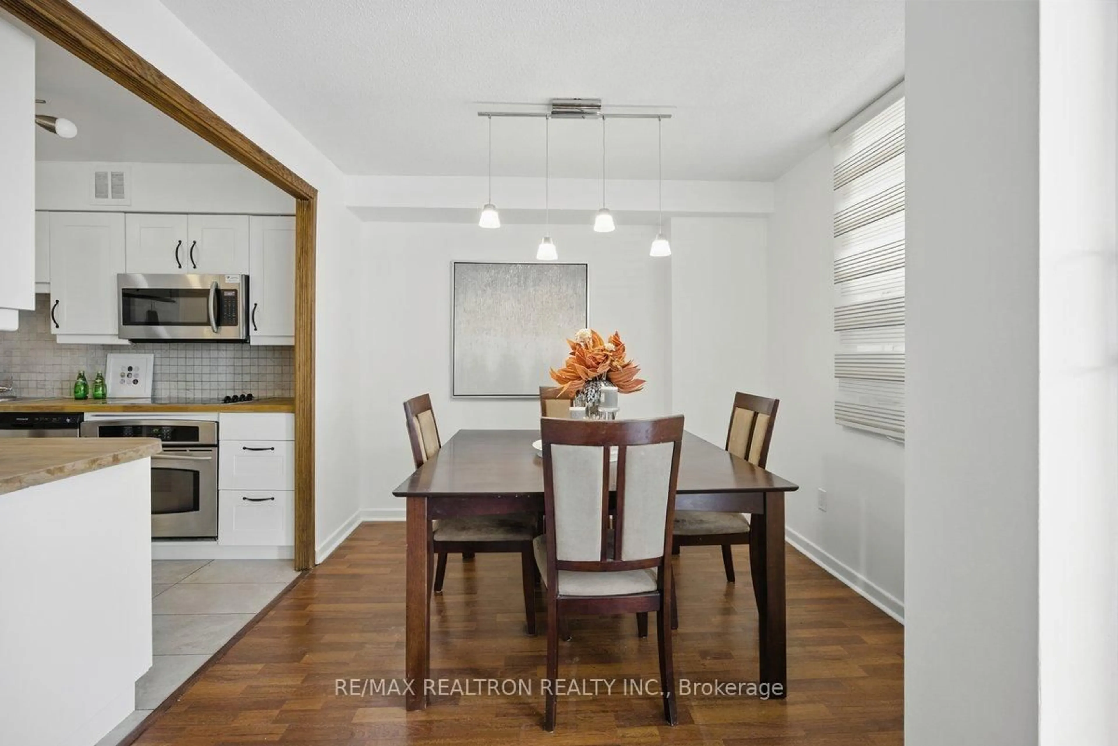 Dining room, wood/laminate floor for 80 Inverlochy Blvd #501, Markham Ontario L3T 4P3