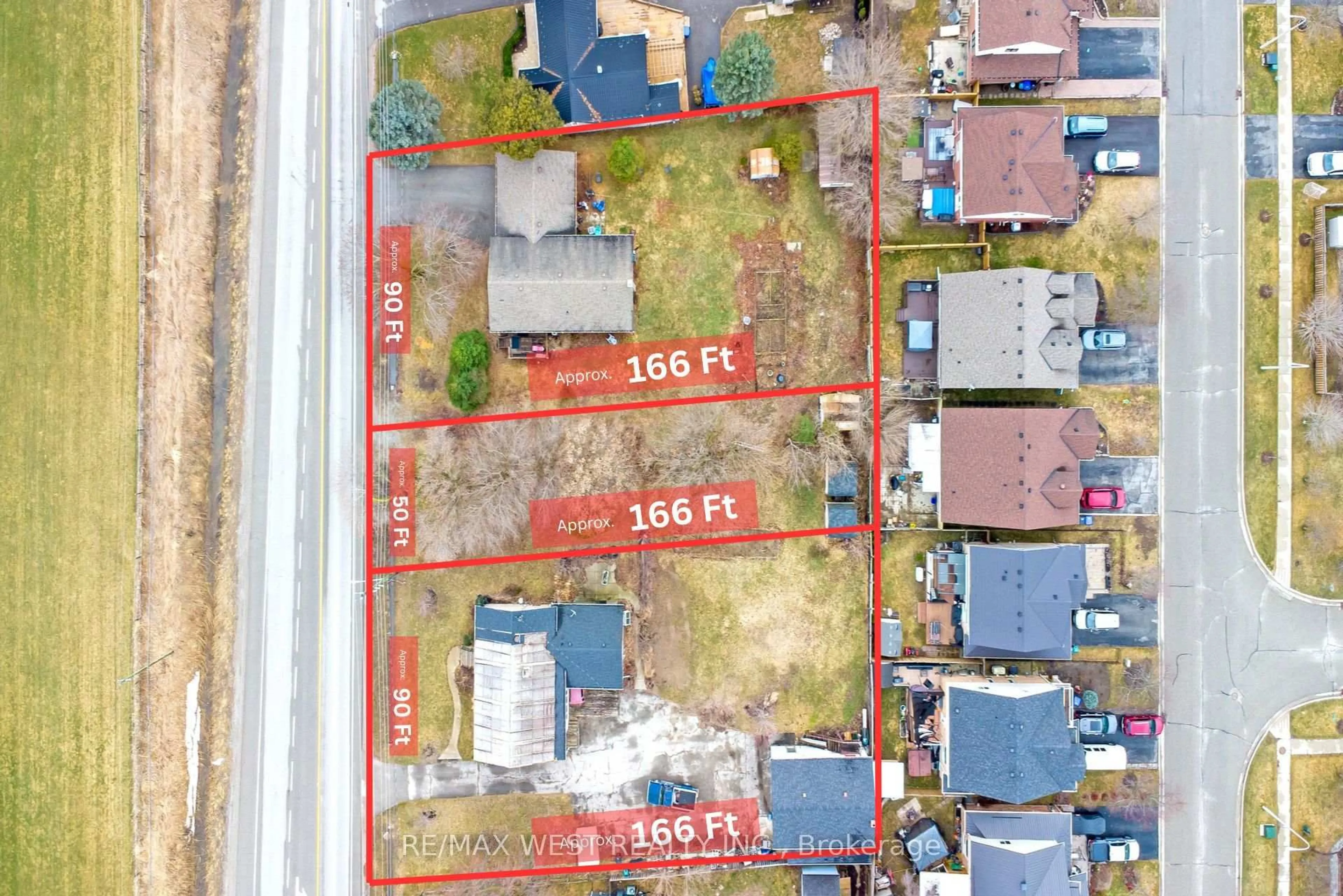 A pic from outside/outdoor area/front of a property/back of a property/a pic from drone, street for 299&295 King St, New Tecumseth Ontario L9R 1N3