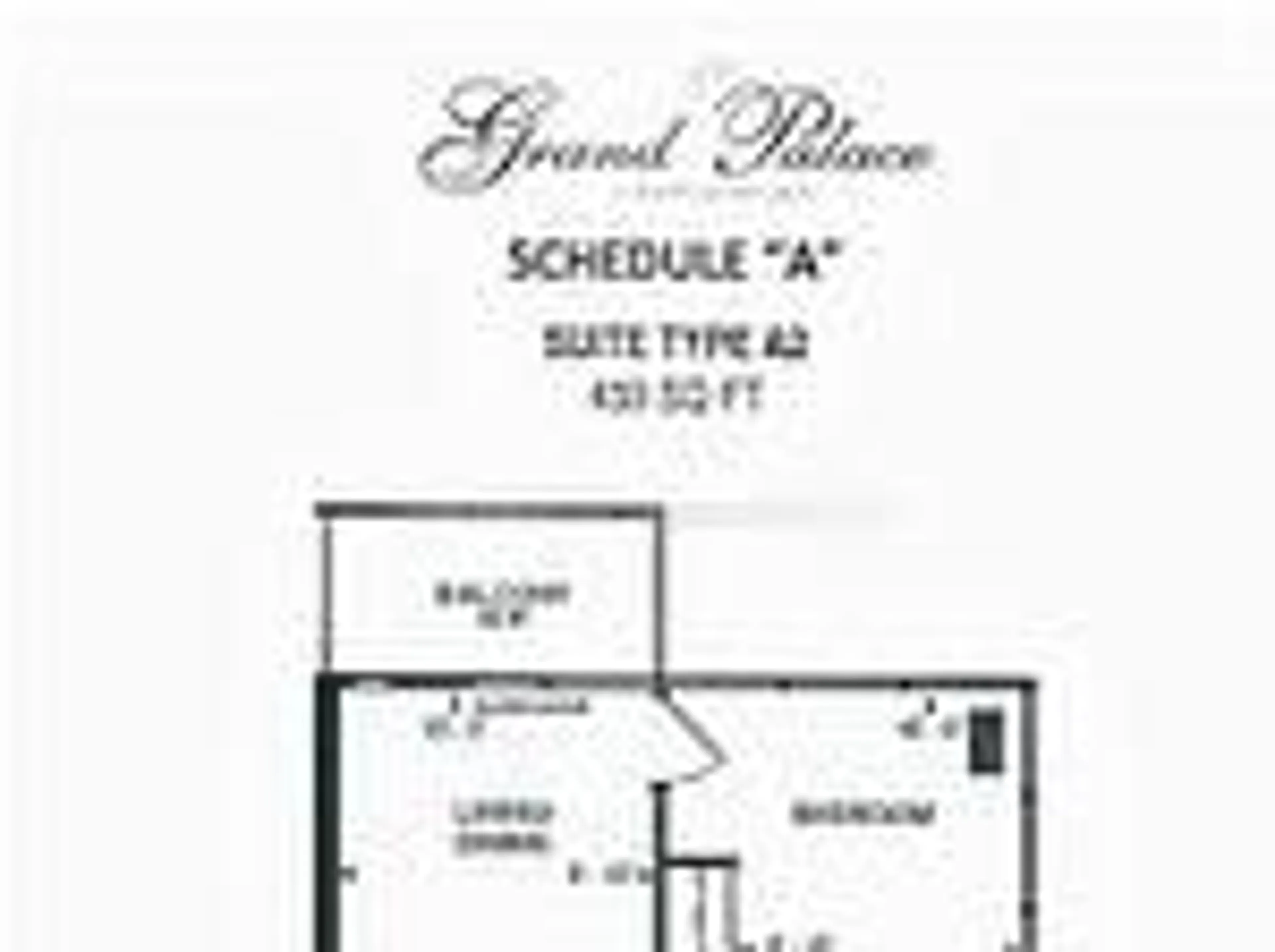 Floor plan for 9618 Yonge St #509, Richmond Hill Ontario L4C 0X5