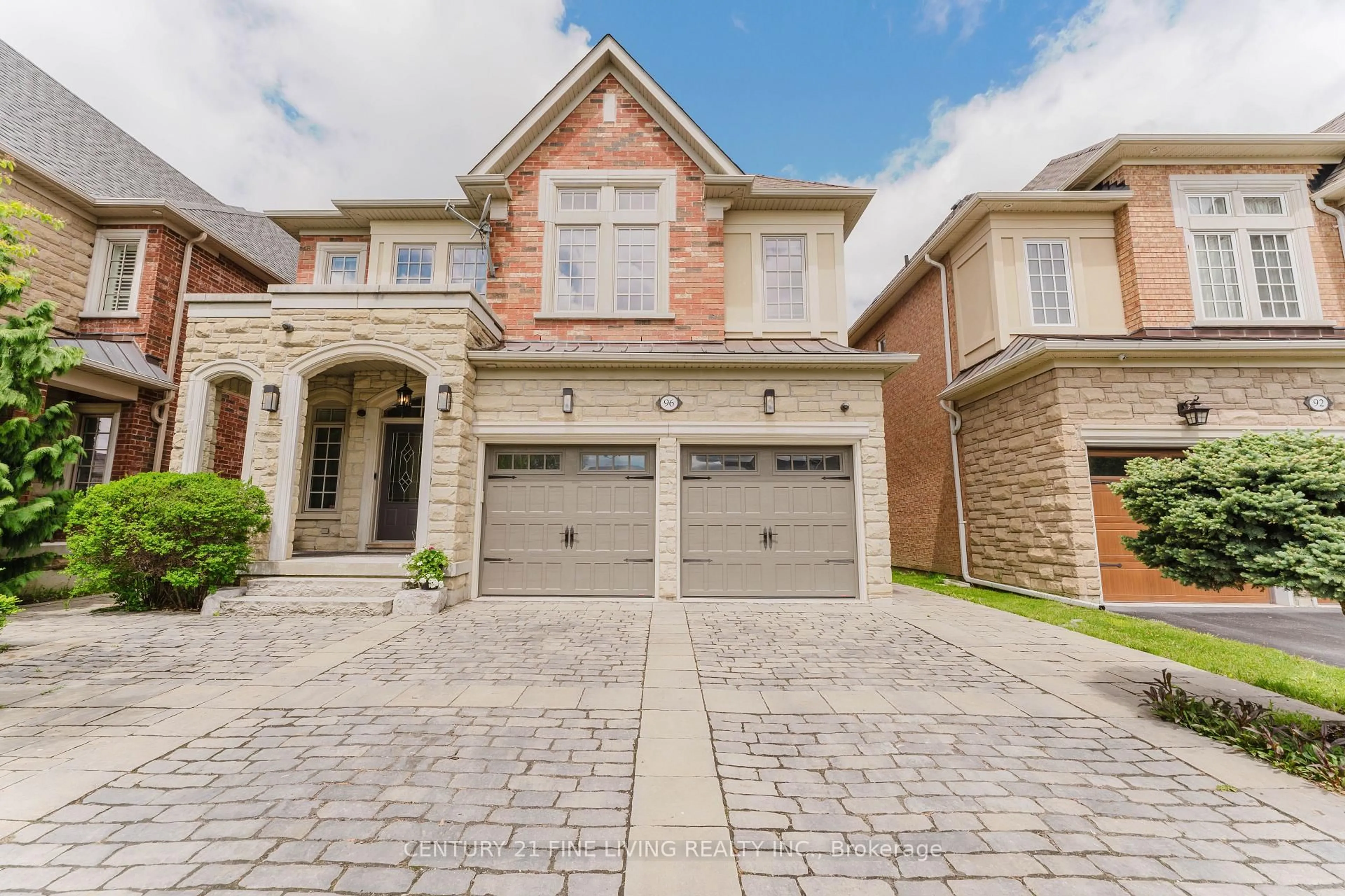 Home with brick exterior material, street for 96 Wolf Creek Cres, Vaughan Ontario L6A 4B9
