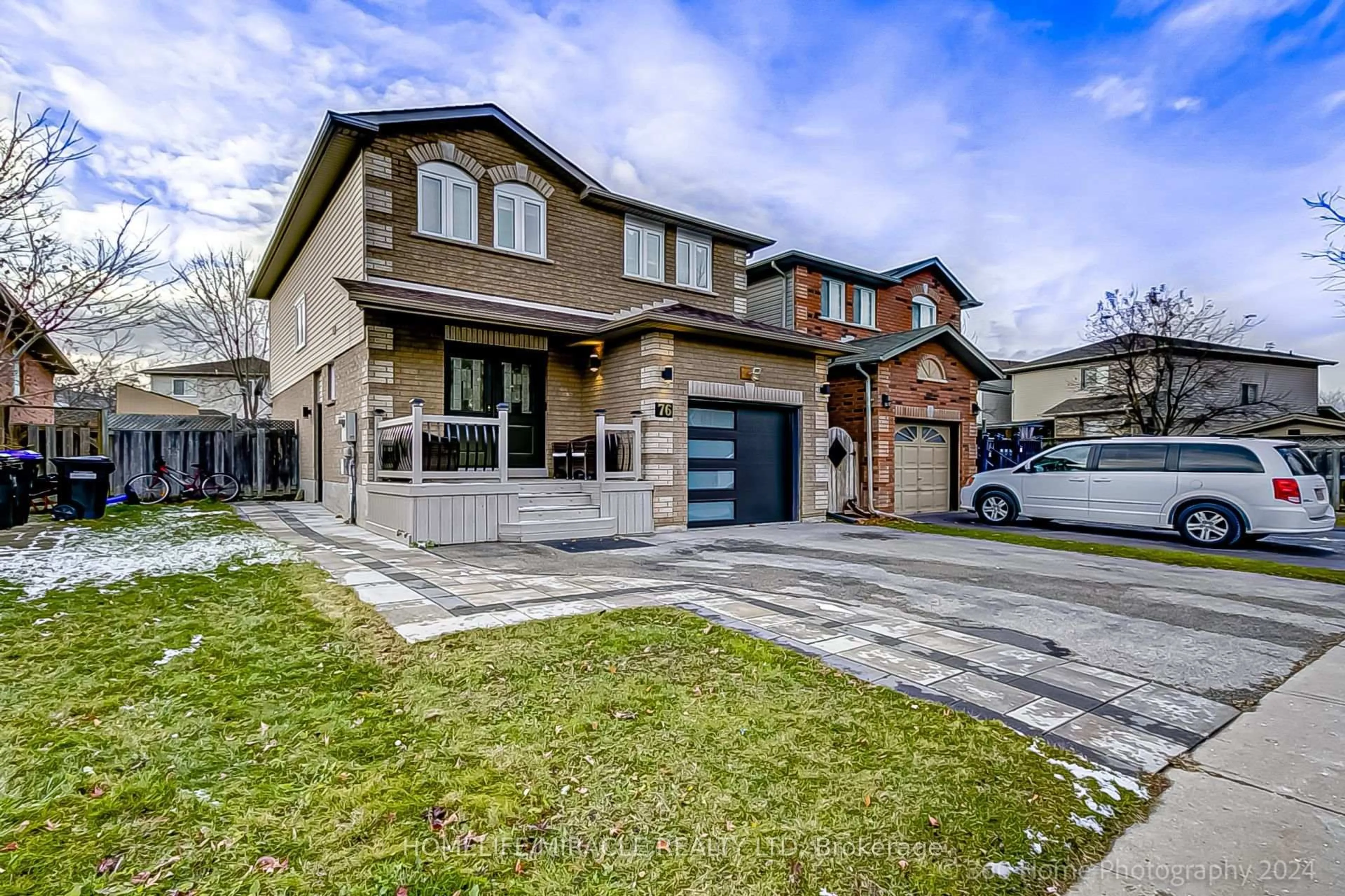 Home with brick exterior material, street for 76 Kate Aitken Cres, New Tecumseth Ontario L0G 1A0