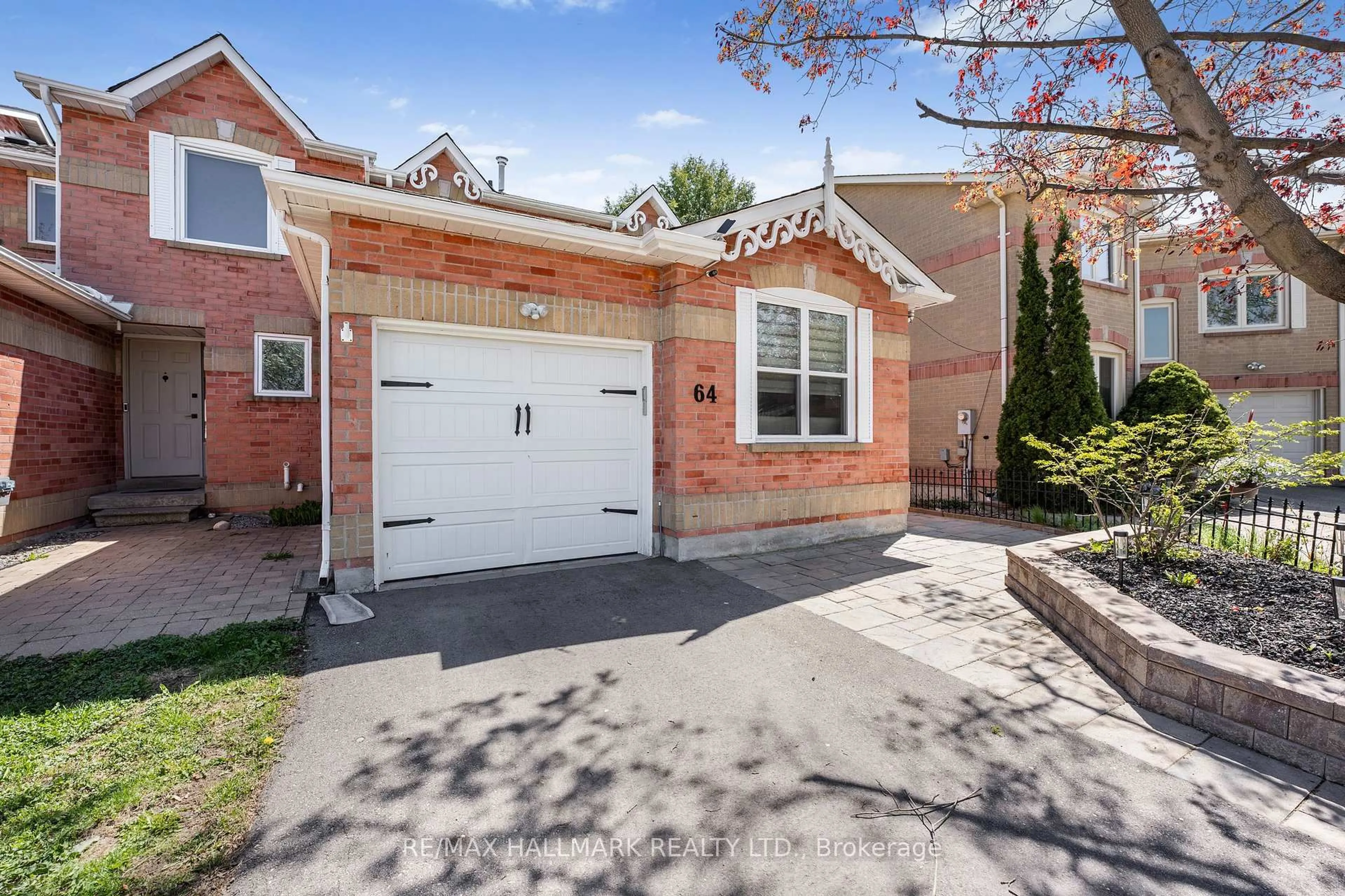 Home with brick exterior material, street for 64 Ritva Crt, Richmond Hill Ontario L4C 9R4