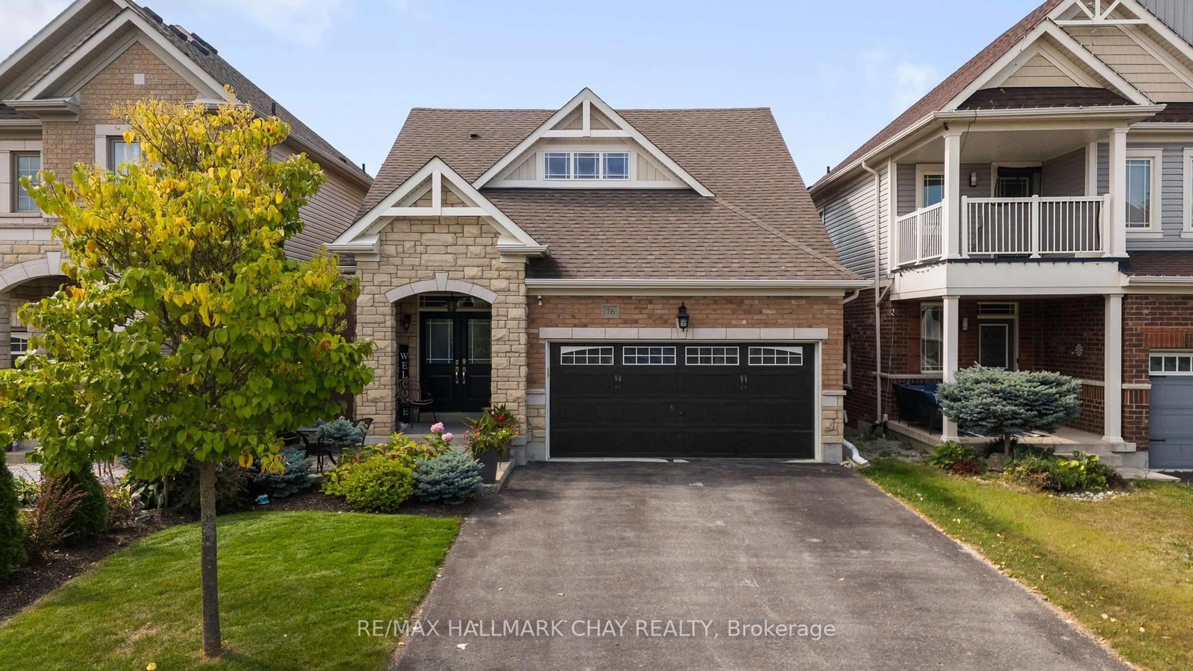 Home with brick exterior material, street for 76 Cauthers Cres, New Tecumseth Ontario L9R 0L2