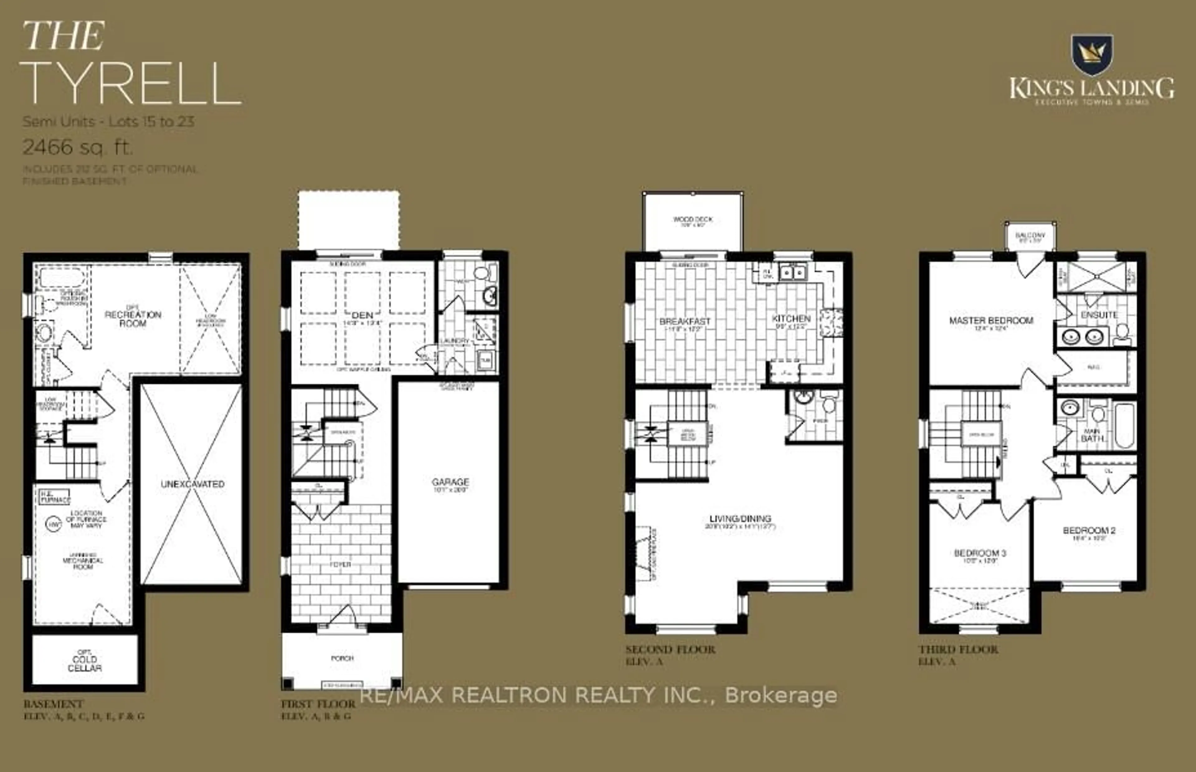 Floor plan for 10 Globemaster Lane, Richmond Hill Ontario L4E 1H3