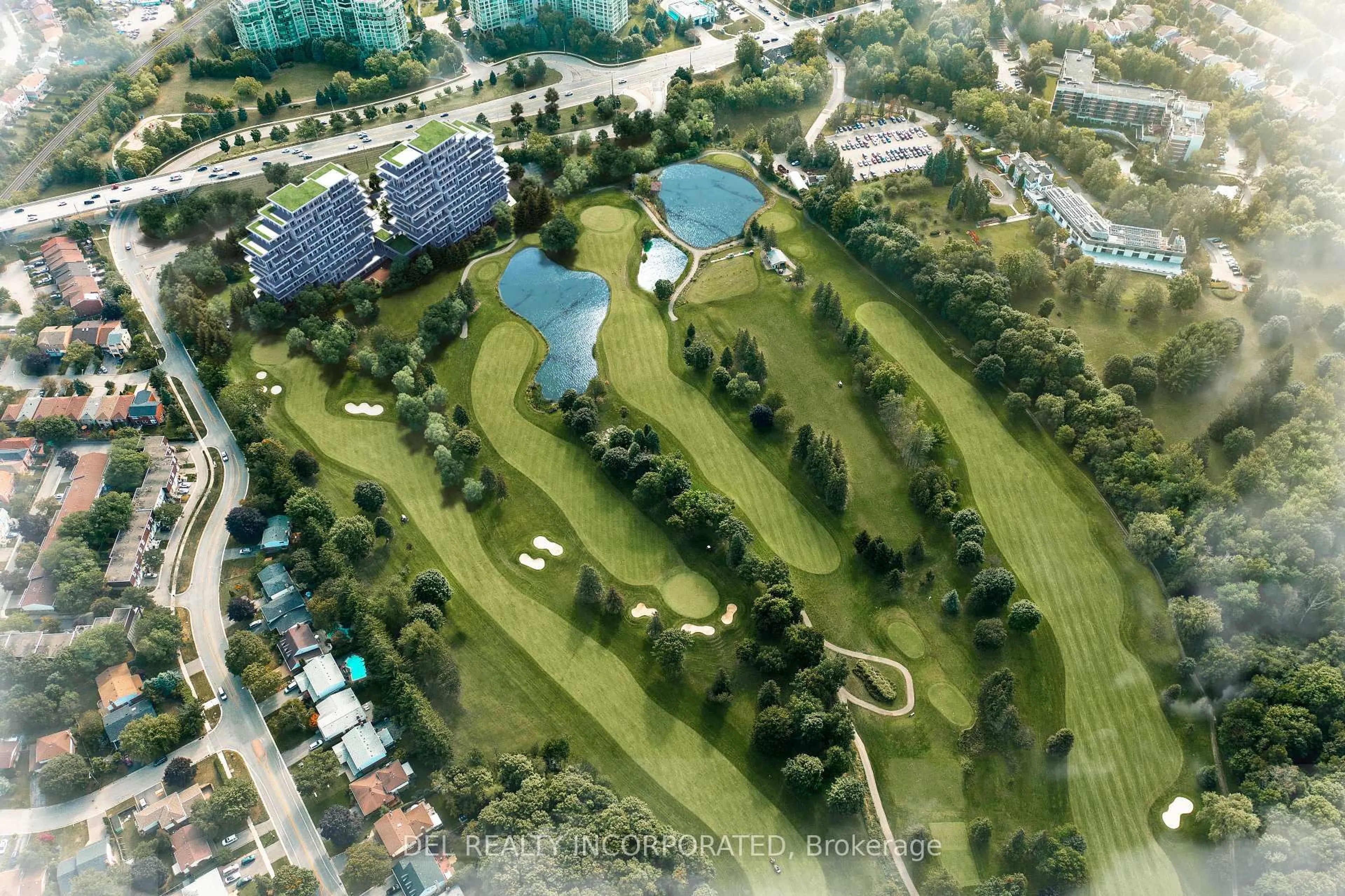 A pic from outside/outdoor area/front of a property/back of a property/a pic from drone, unknown for 397 Royal Orchard Blvd #205, Markham Ontario L3T 0H3
