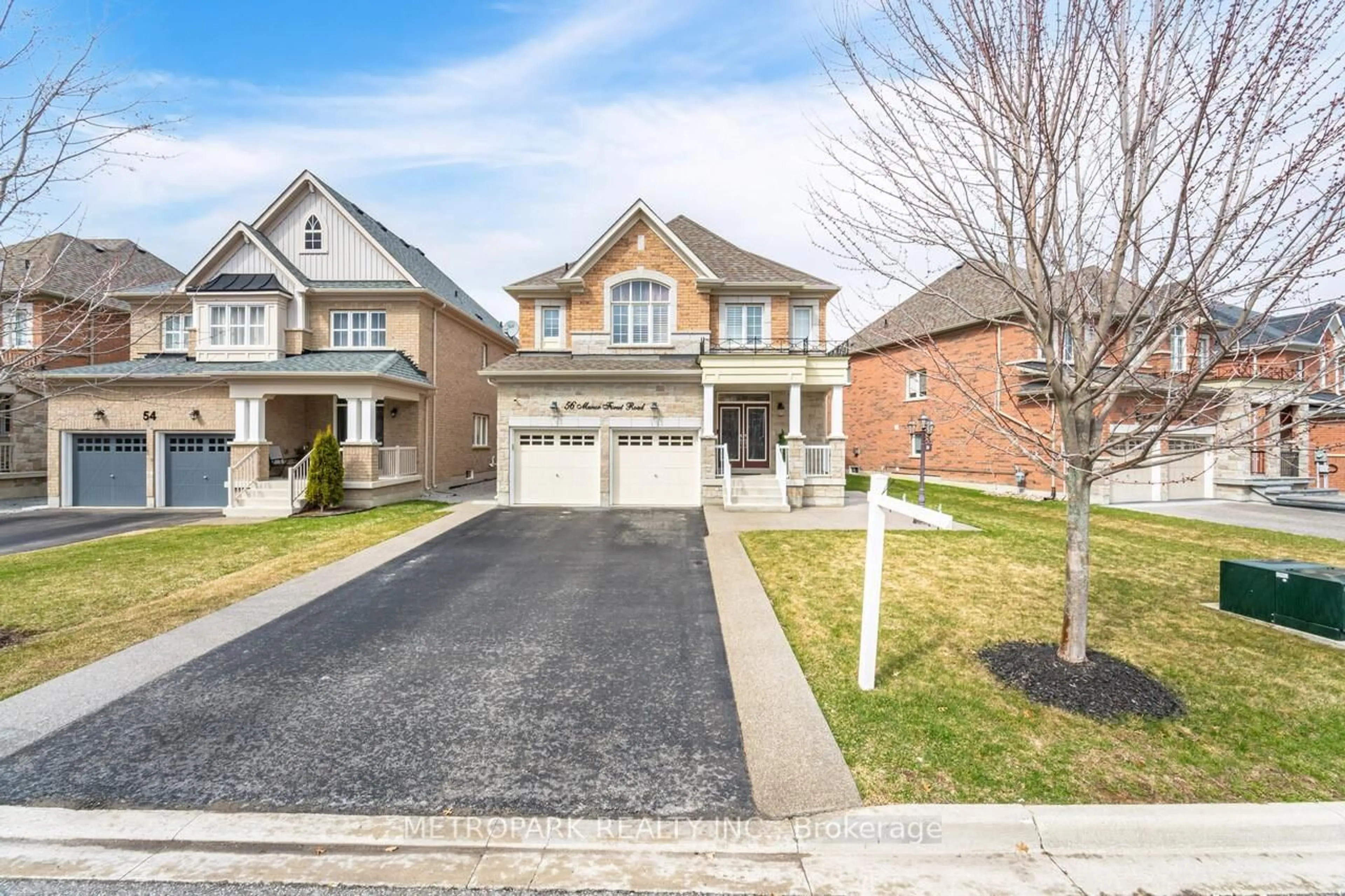 Home with brick exterior material, street for 56 Manor Forest Rd, East Gwillimbury Ontario L0G 1M0