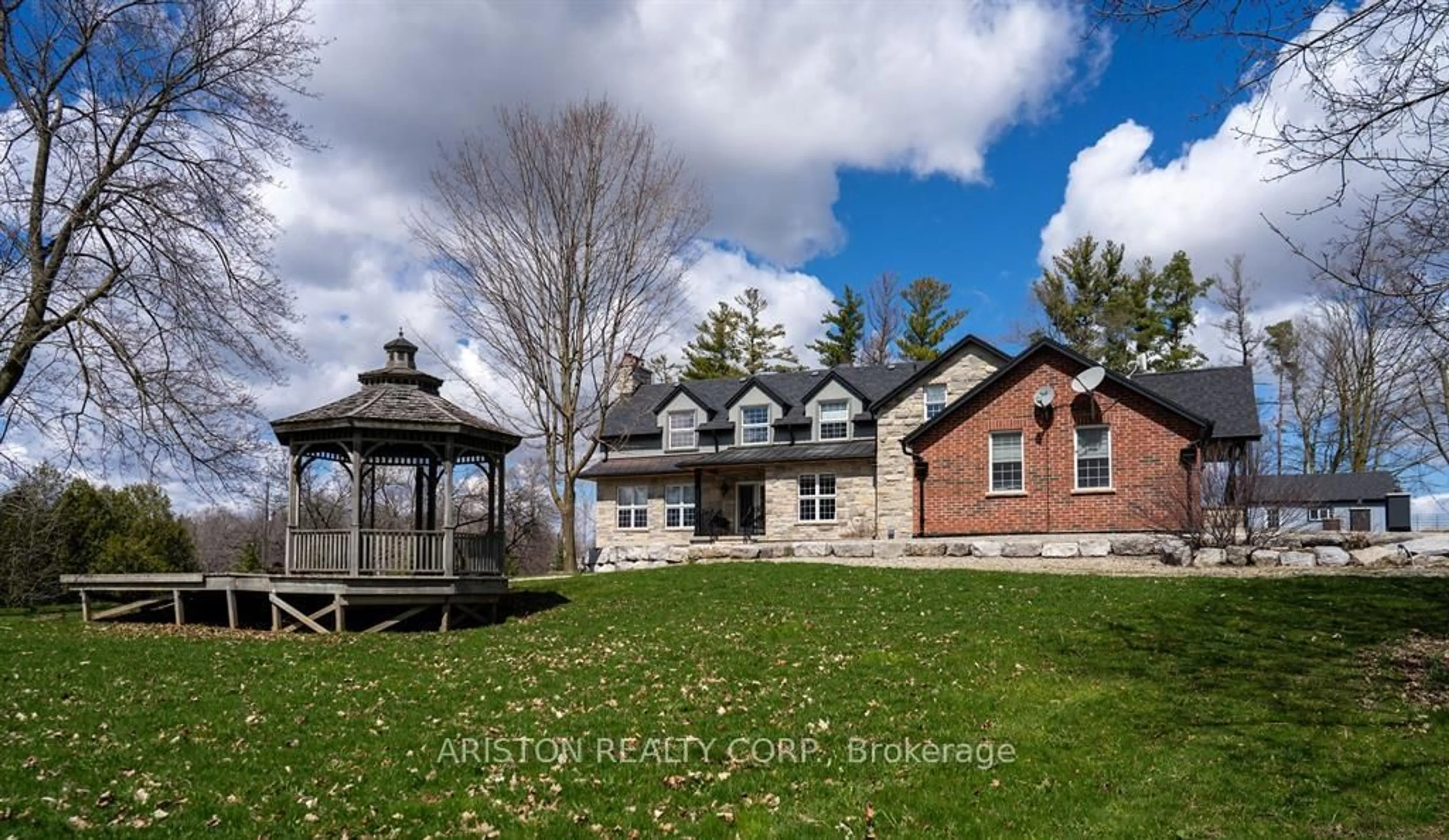 A pic from outside/outdoor area/front of a property/back of a property/a pic from drone, unknown for 12355 Mill Rd, Vaughan Ontario L4H 0P9