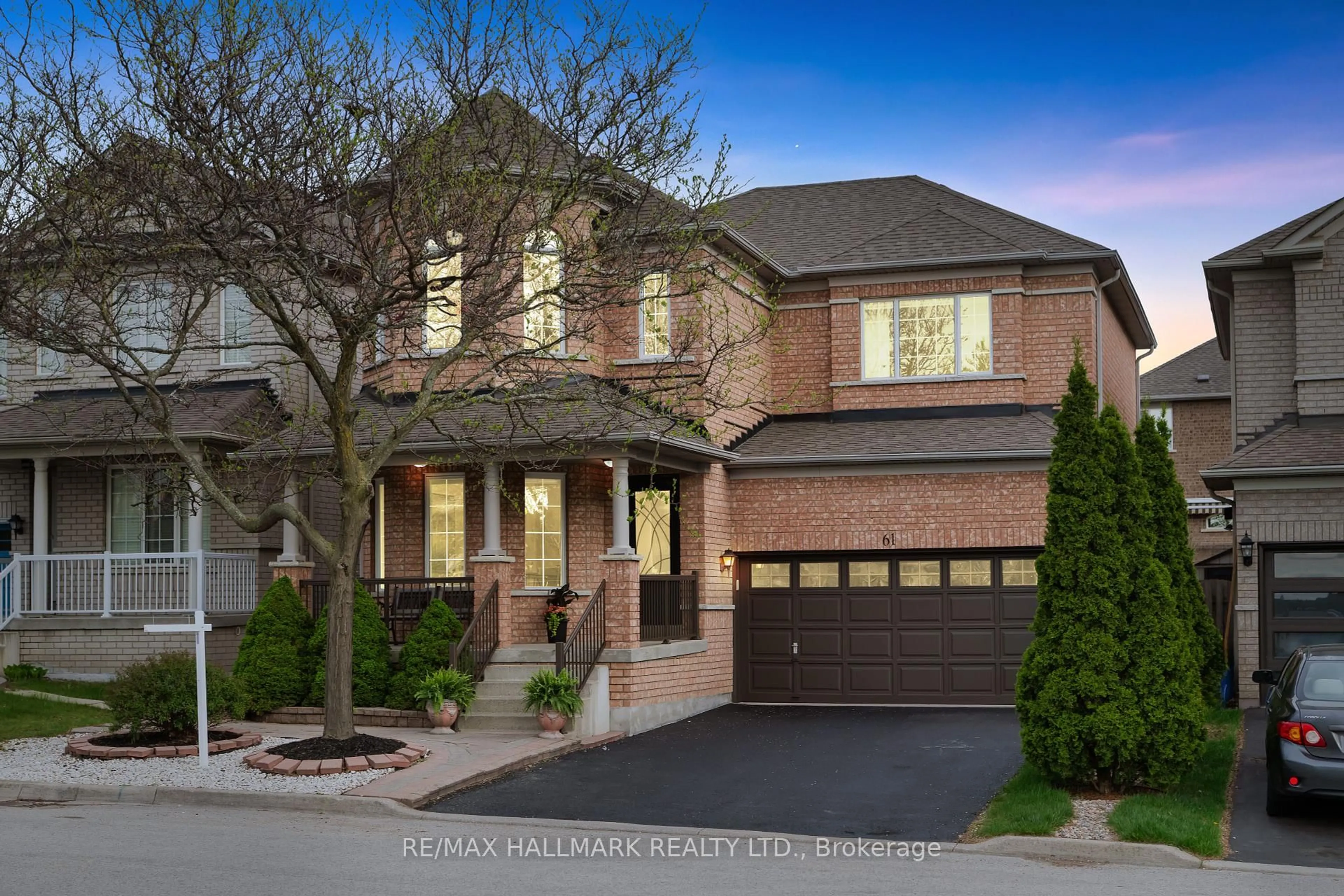 Home with brick exterior material, street for 61 Vanguard Rd, Vaughan Ontario L4K 5G6