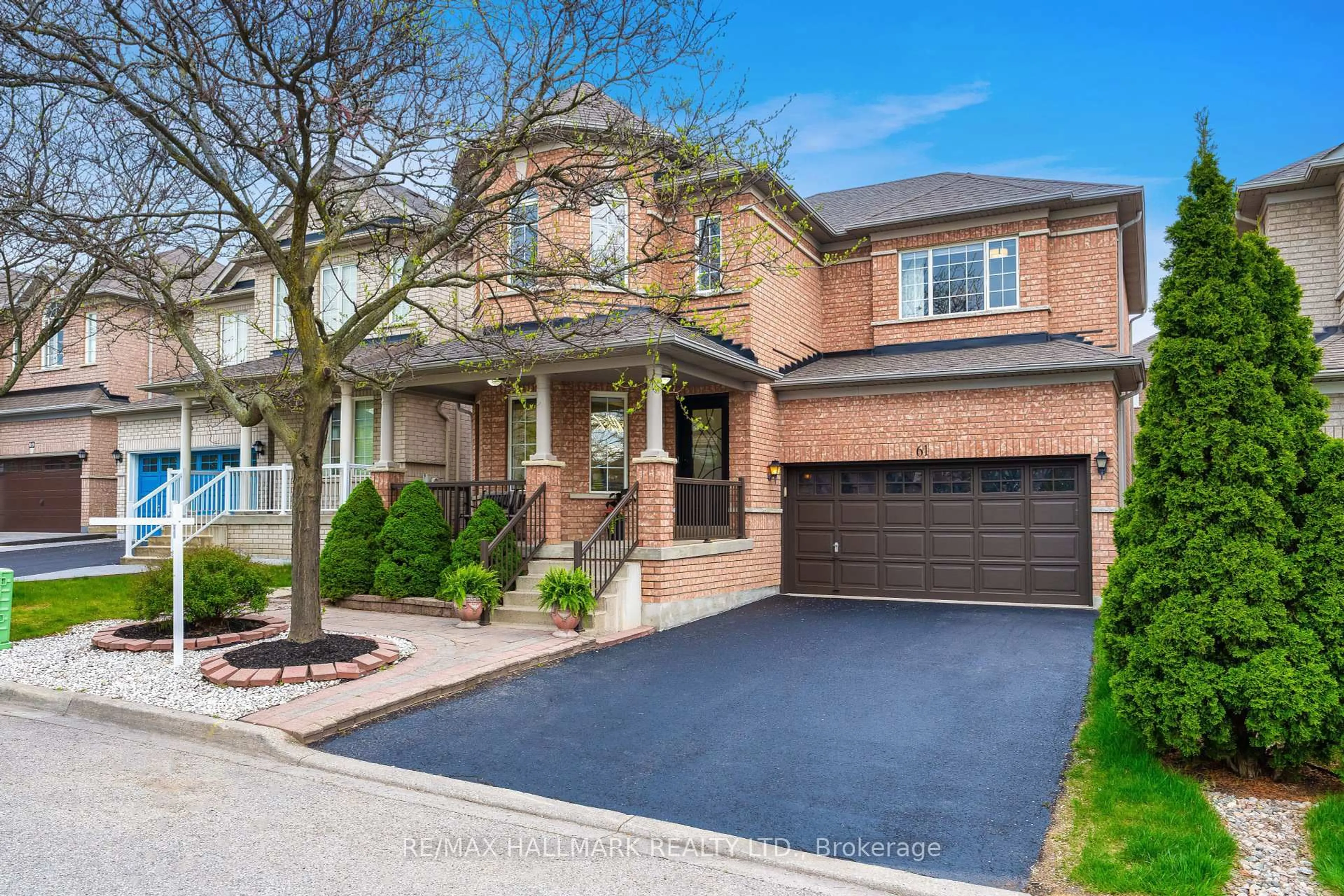 Home with brick exterior material, street for 61 Vanguard Rd, Vaughan Ontario L4K 5G6