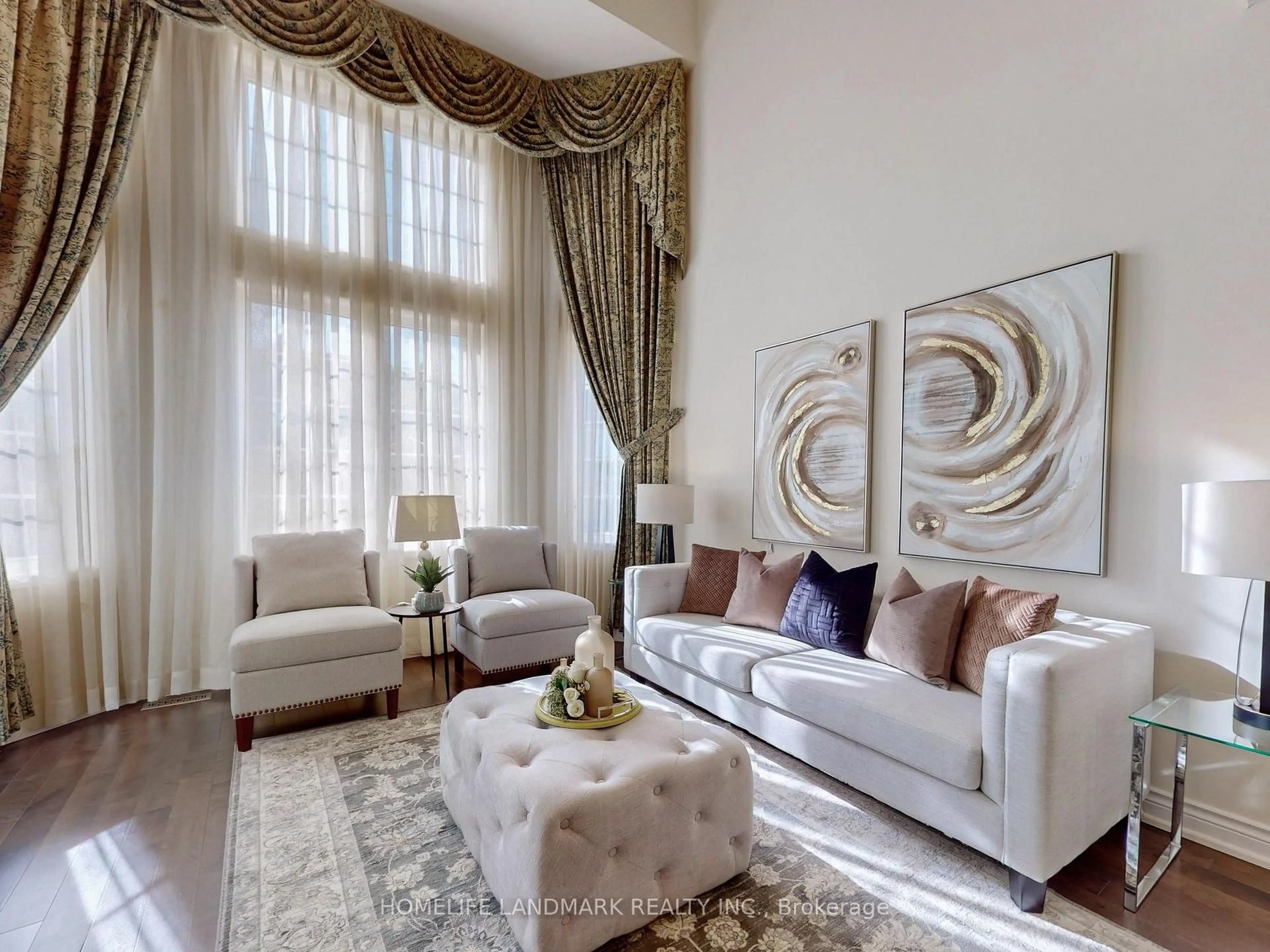 Living room with furniture, unknown for 6 Saxony Dr, Markham Ontario L6C 2B5