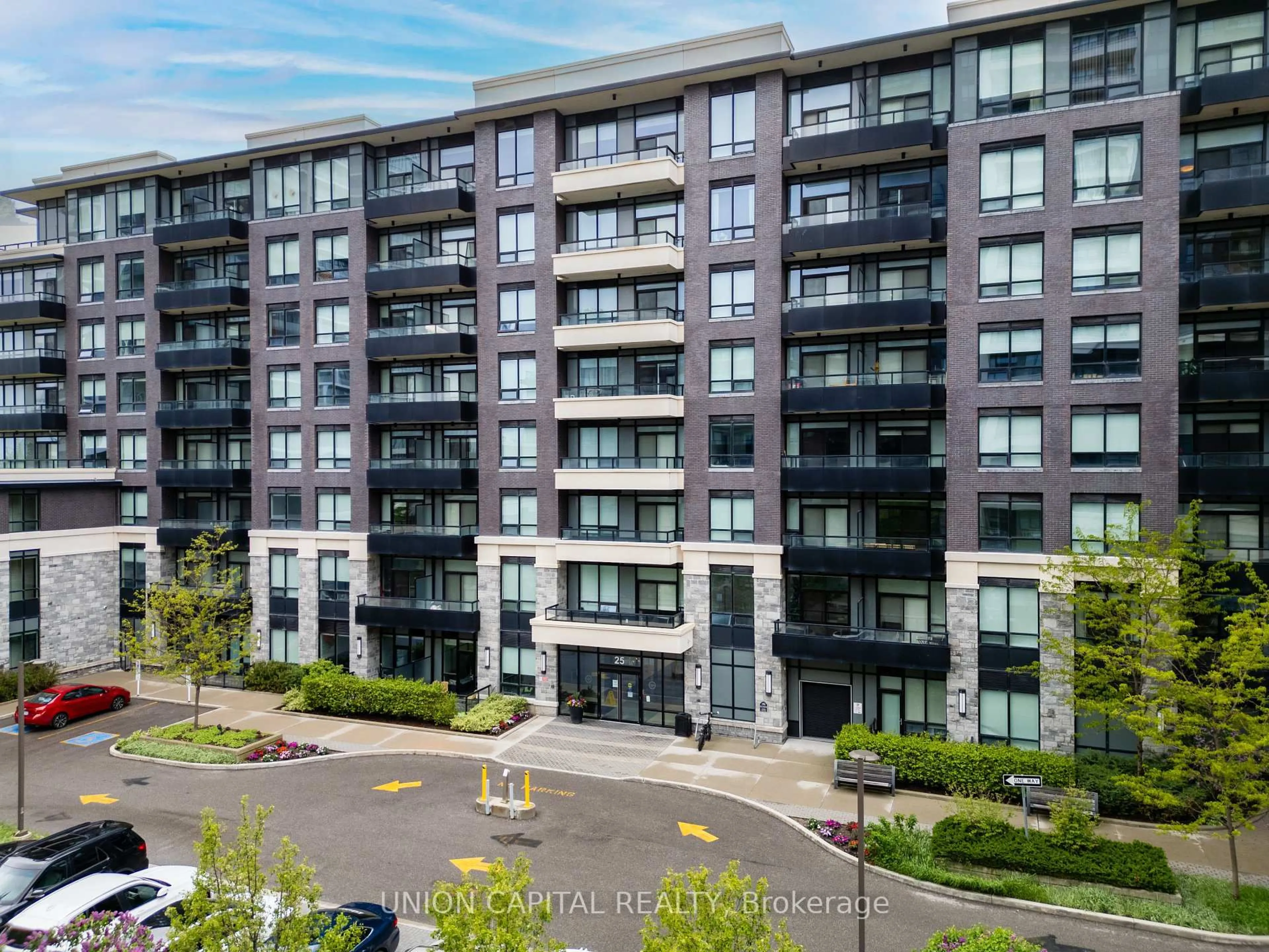 A pic from outside/outdoor area/front of a property/back of a property/a pic from drone, unknown for 25 Water Walk Dr #730, Markham Ontario L6G 0G2