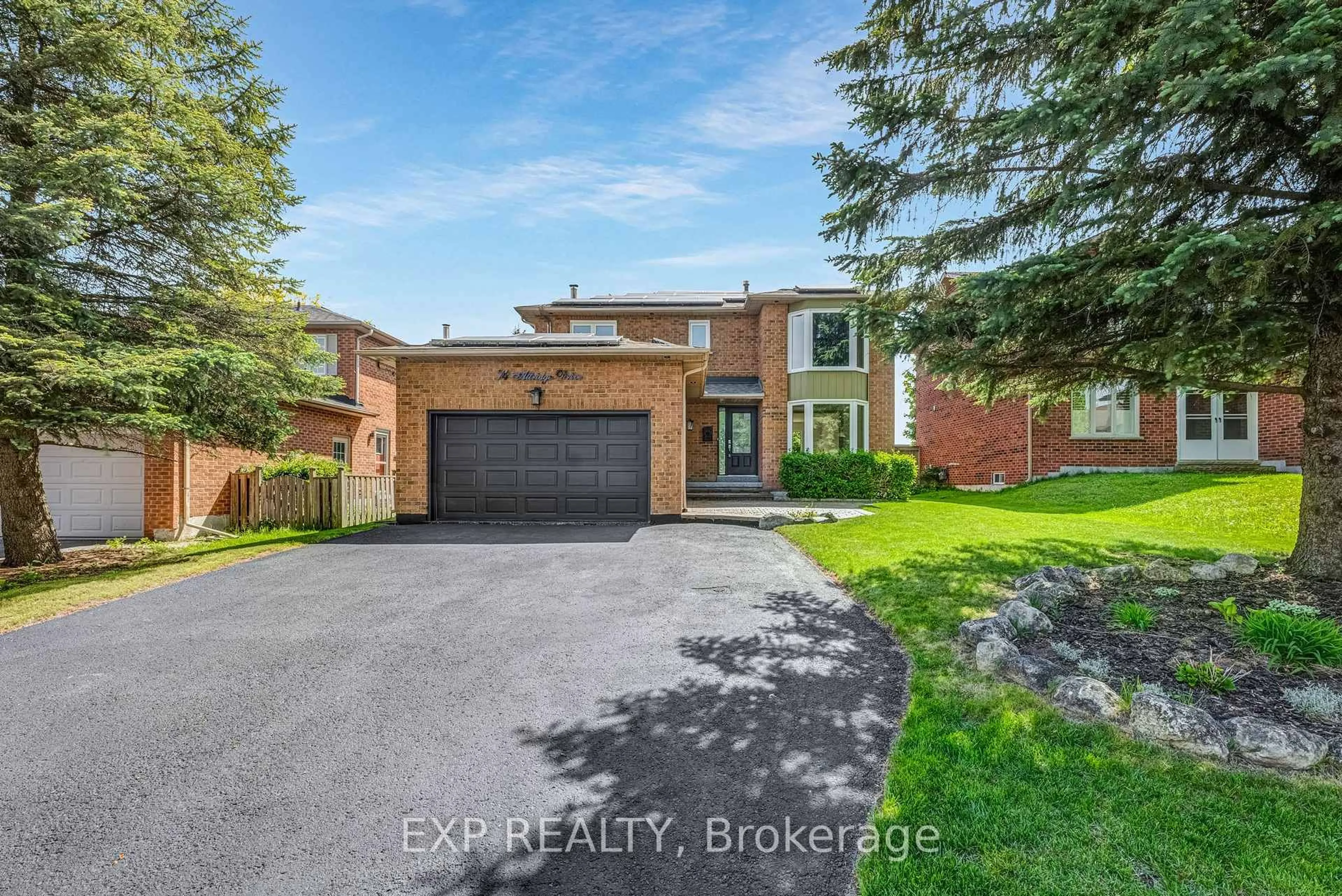 Home with brick exterior material, street for 74 Attridge Dr, Aurora Ontario L4G 6J4