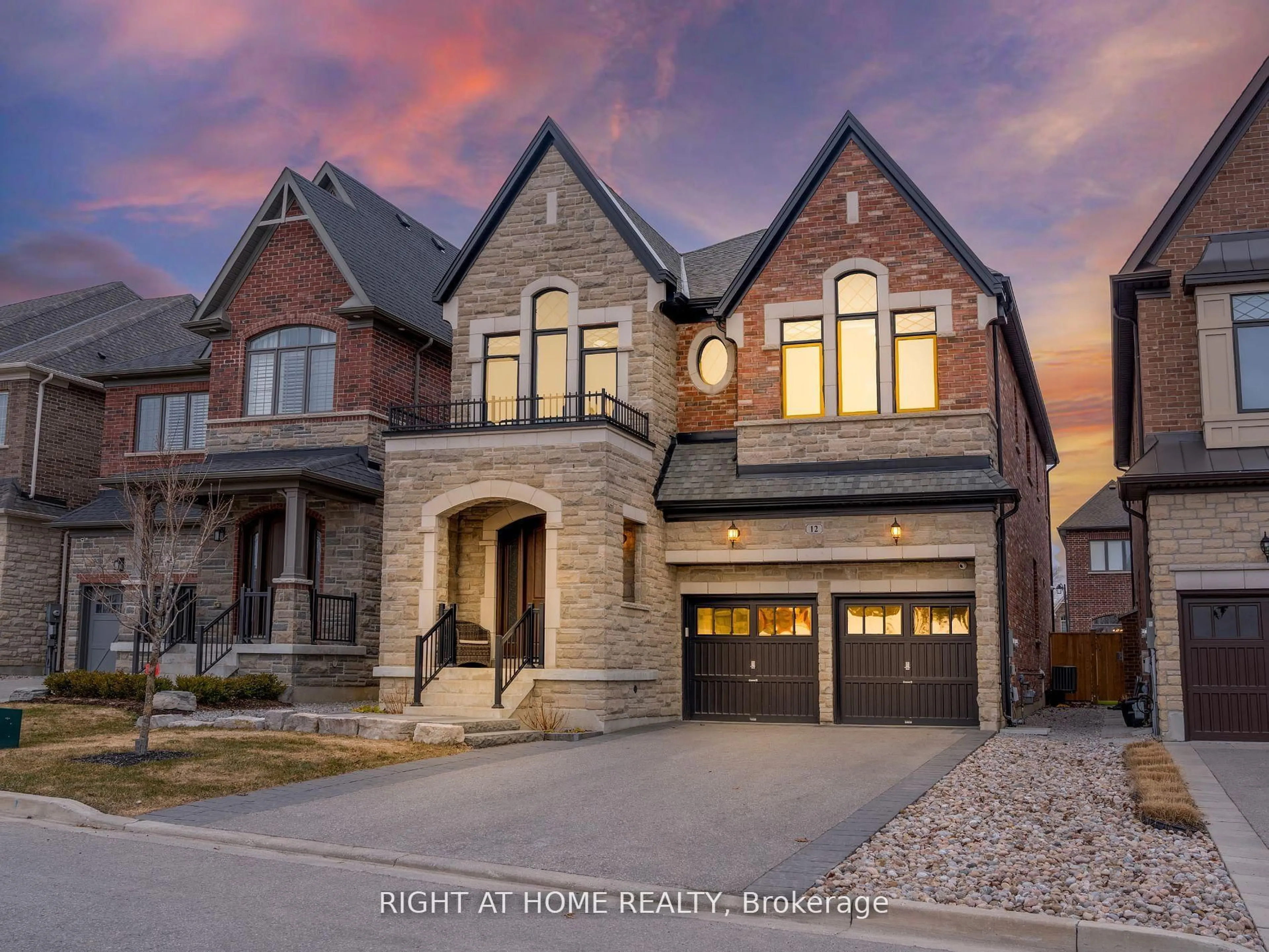 Home with brick exterior material, street for 12 King Blvd, King Ontario L7B 0M8