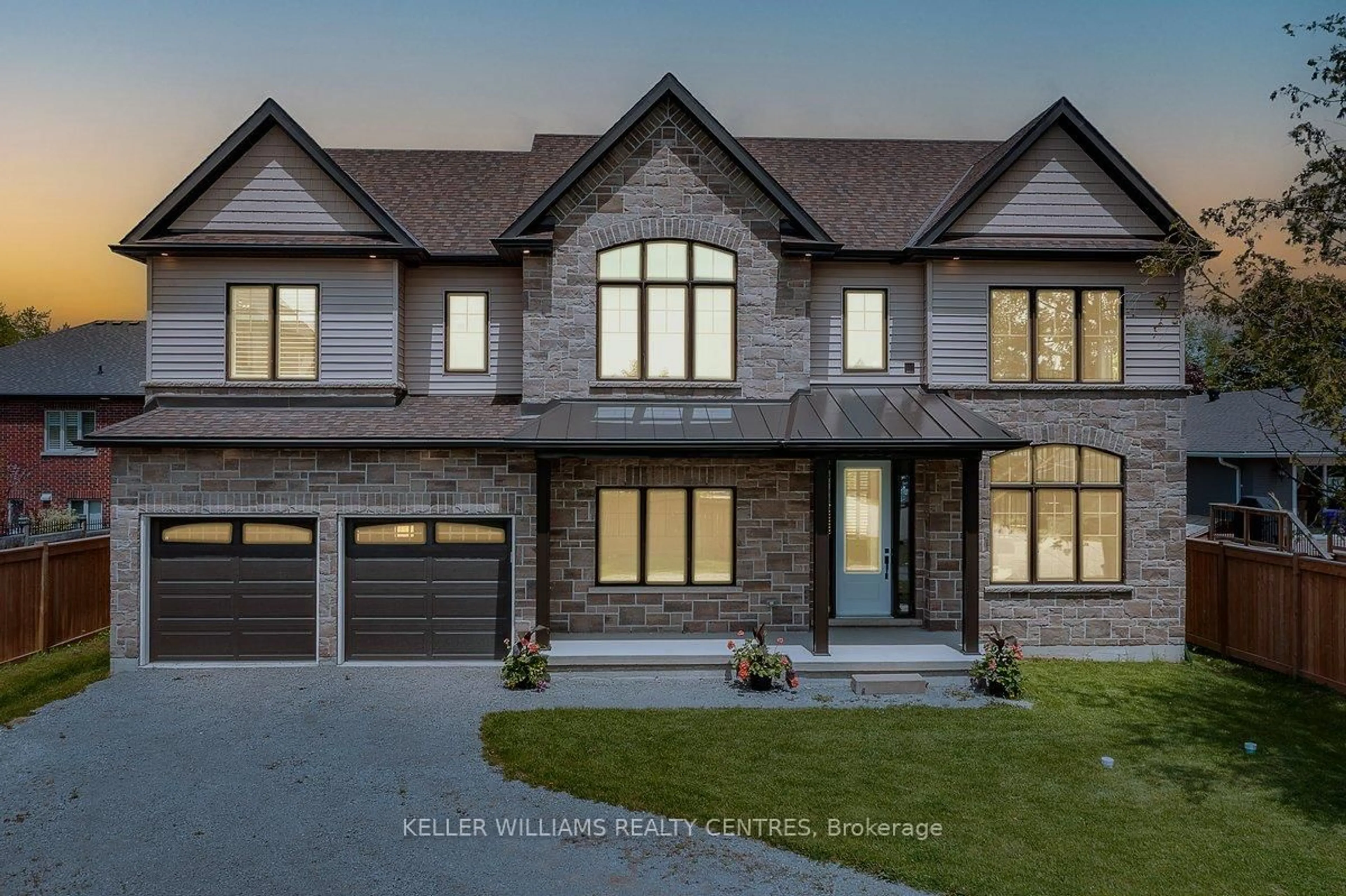 Home with brick exterior material, street for 28 St. George St, Georgina Ontario L0E 1L0