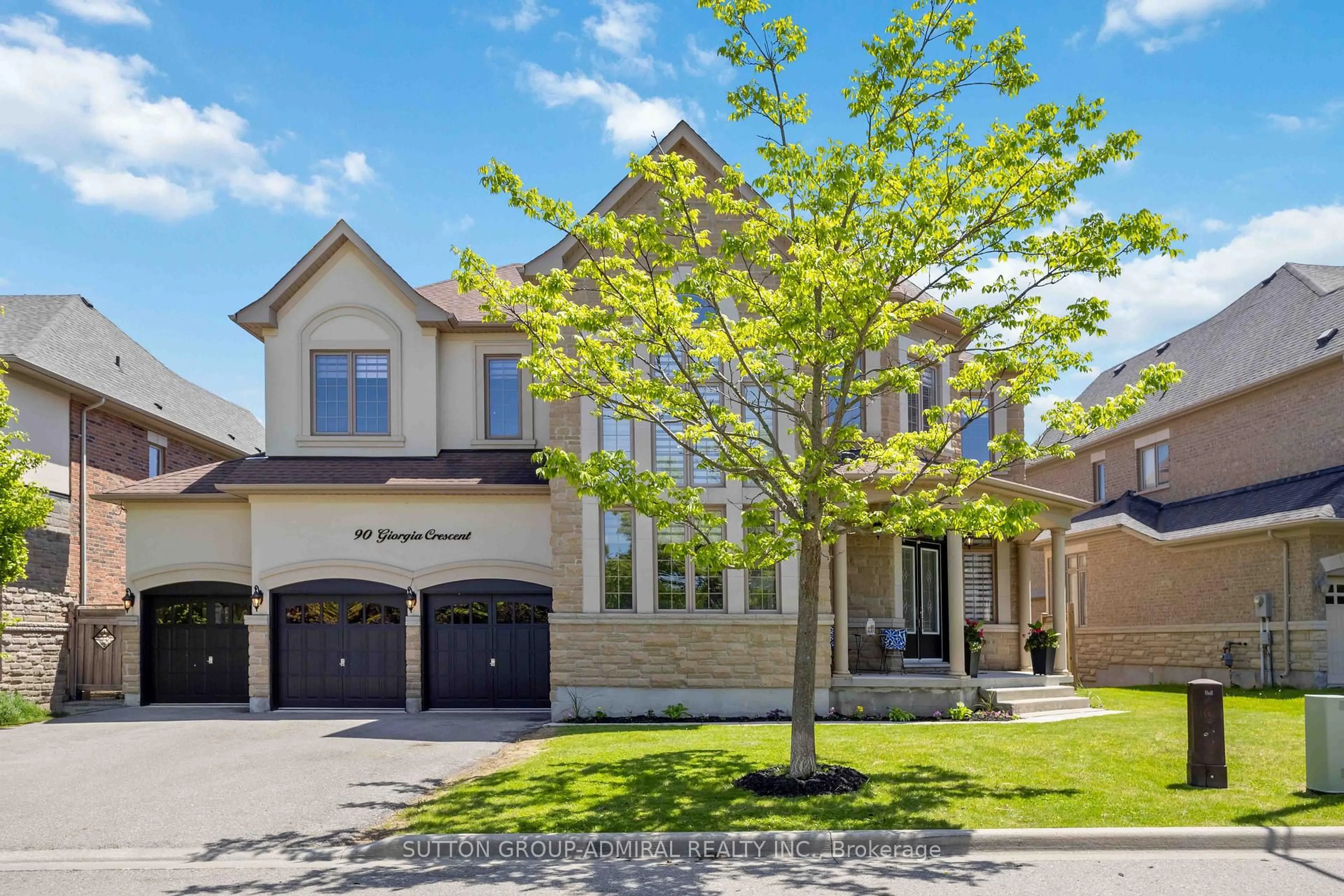 Home with brick exterior material, street for 90 Giorgia Cres, Vaughan Ontario L6A 4R2