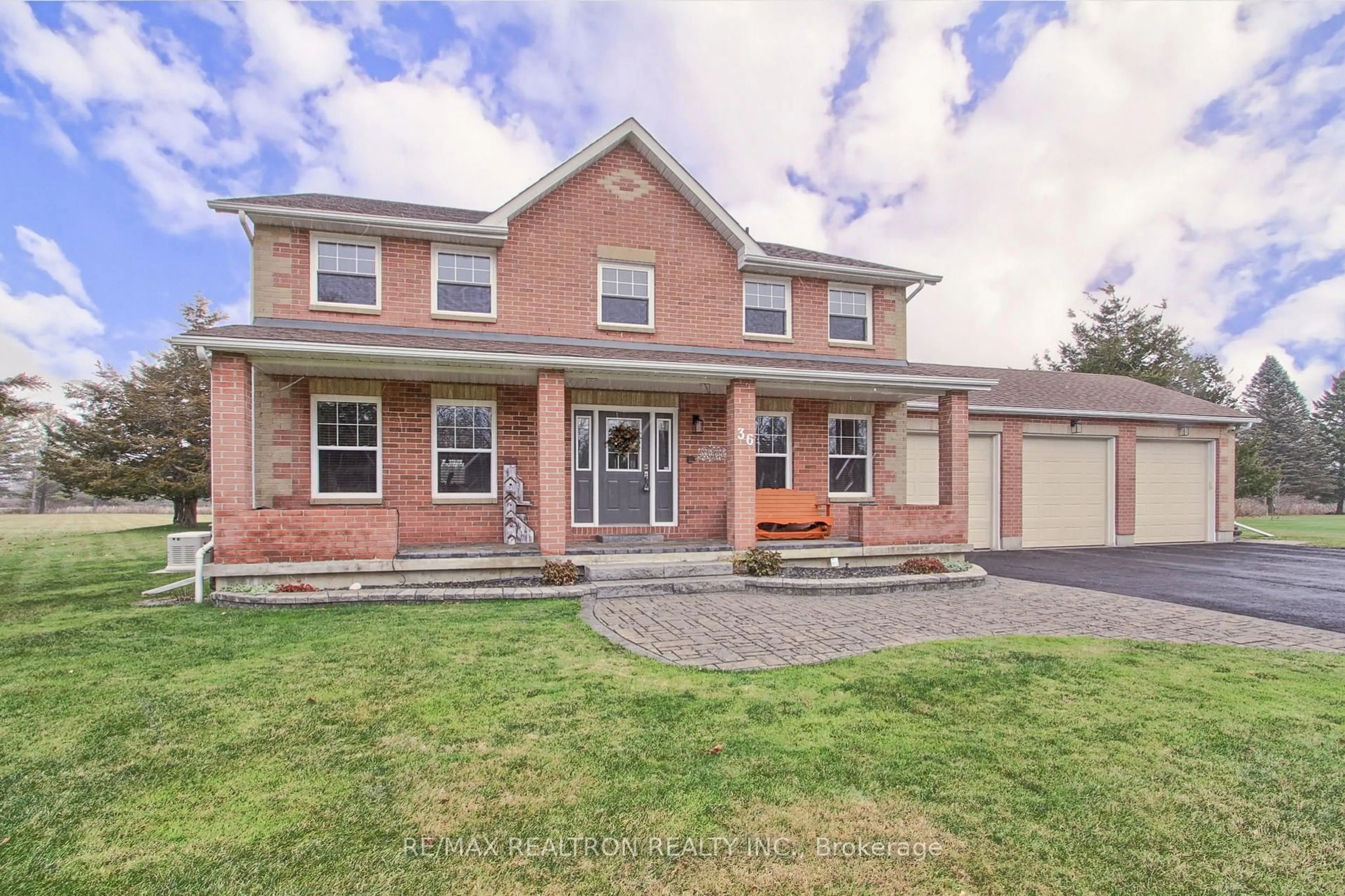 Home with brick exterior material, street for 36 Audubon Way, Georgina Ontario L0E 1A0