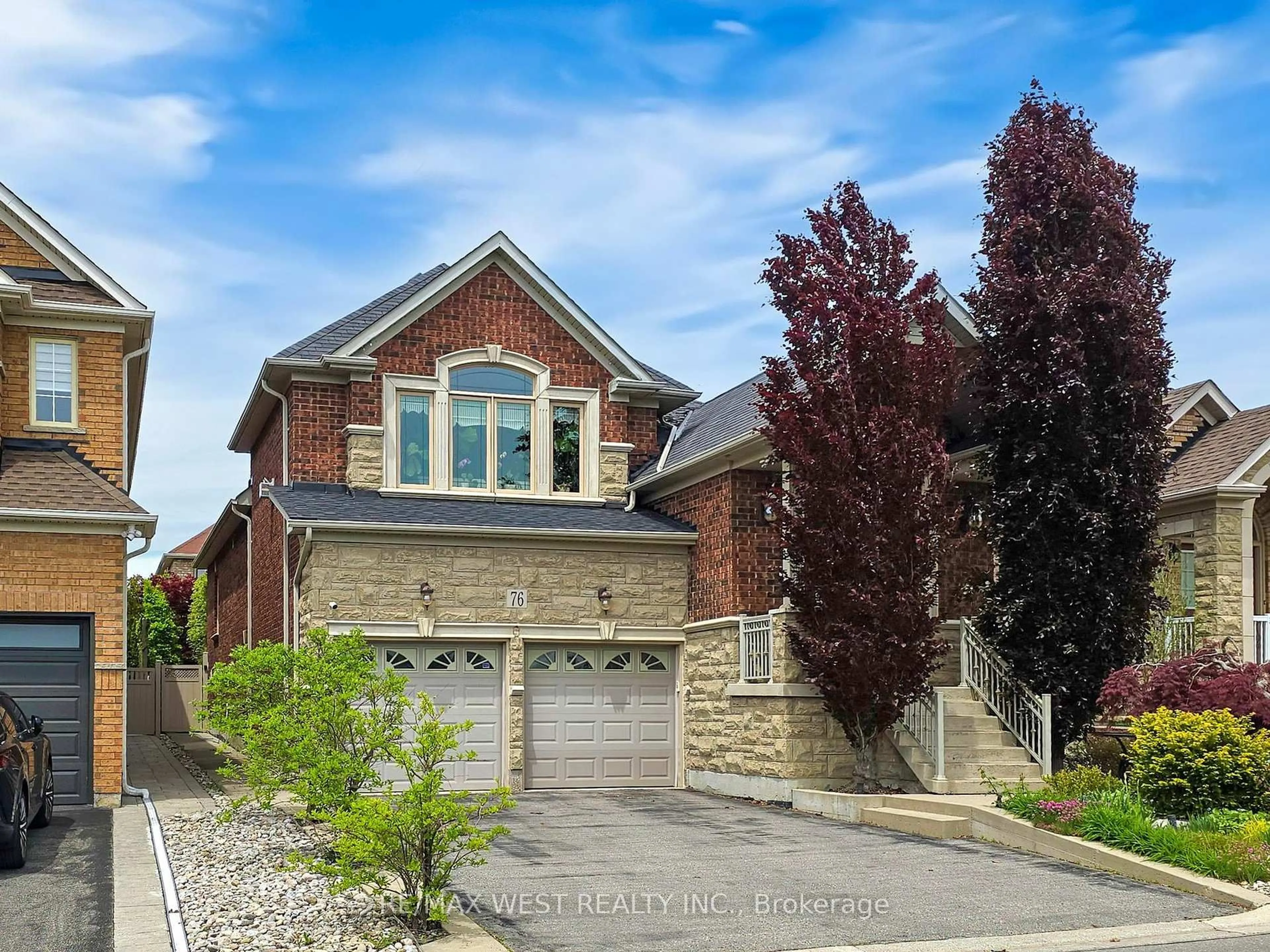 Home with brick exterior material, street for 76 Petticoat Rd, Vaughan Ontario L6A 0L8