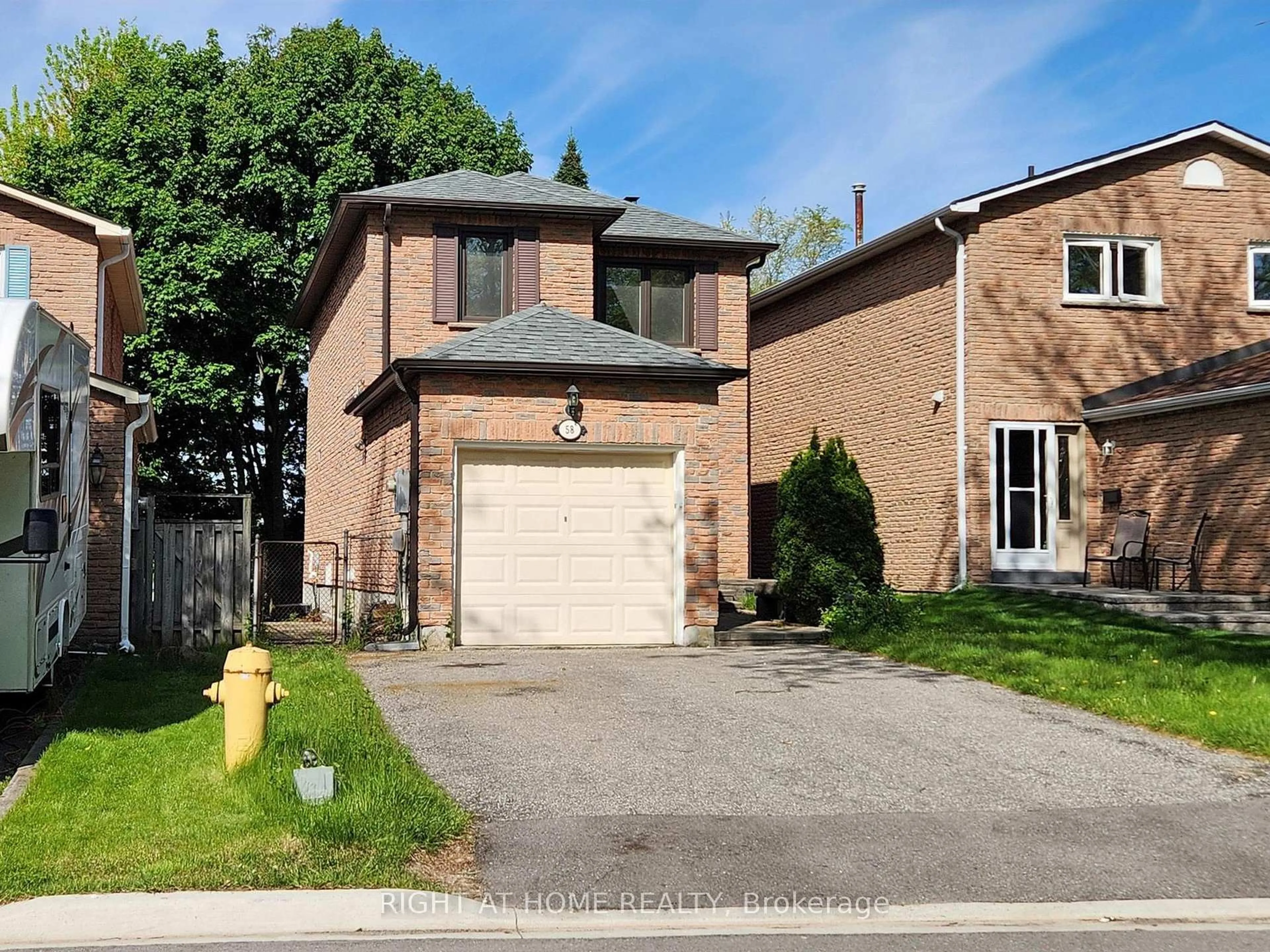Home with brick exterior material, street for 58 Mercer Cres, Markham Ontario L3P 4K3