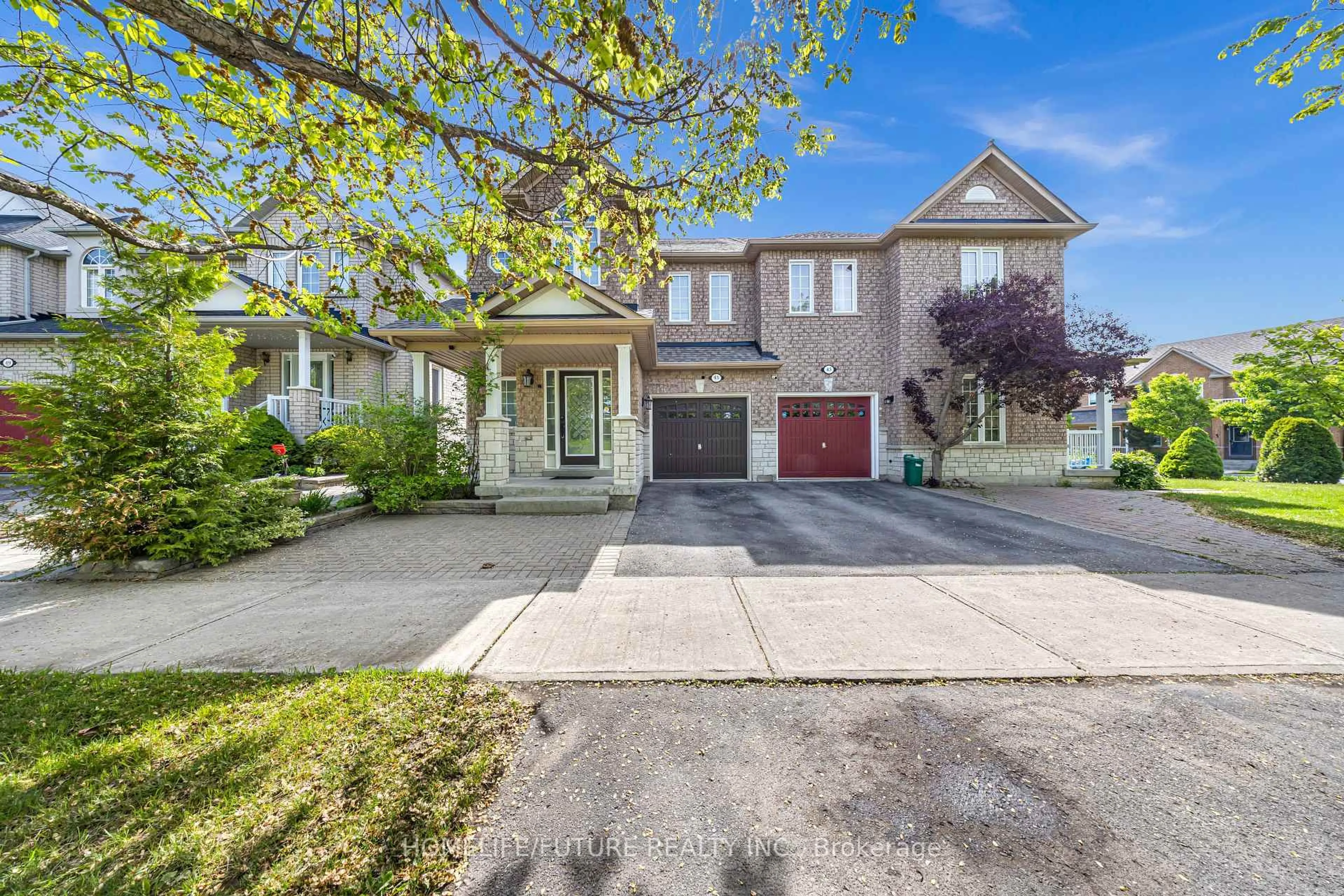 Home with brick exterior material, street for 45 Harry Blaylock Dr, Markham Ontario L6E 2H1