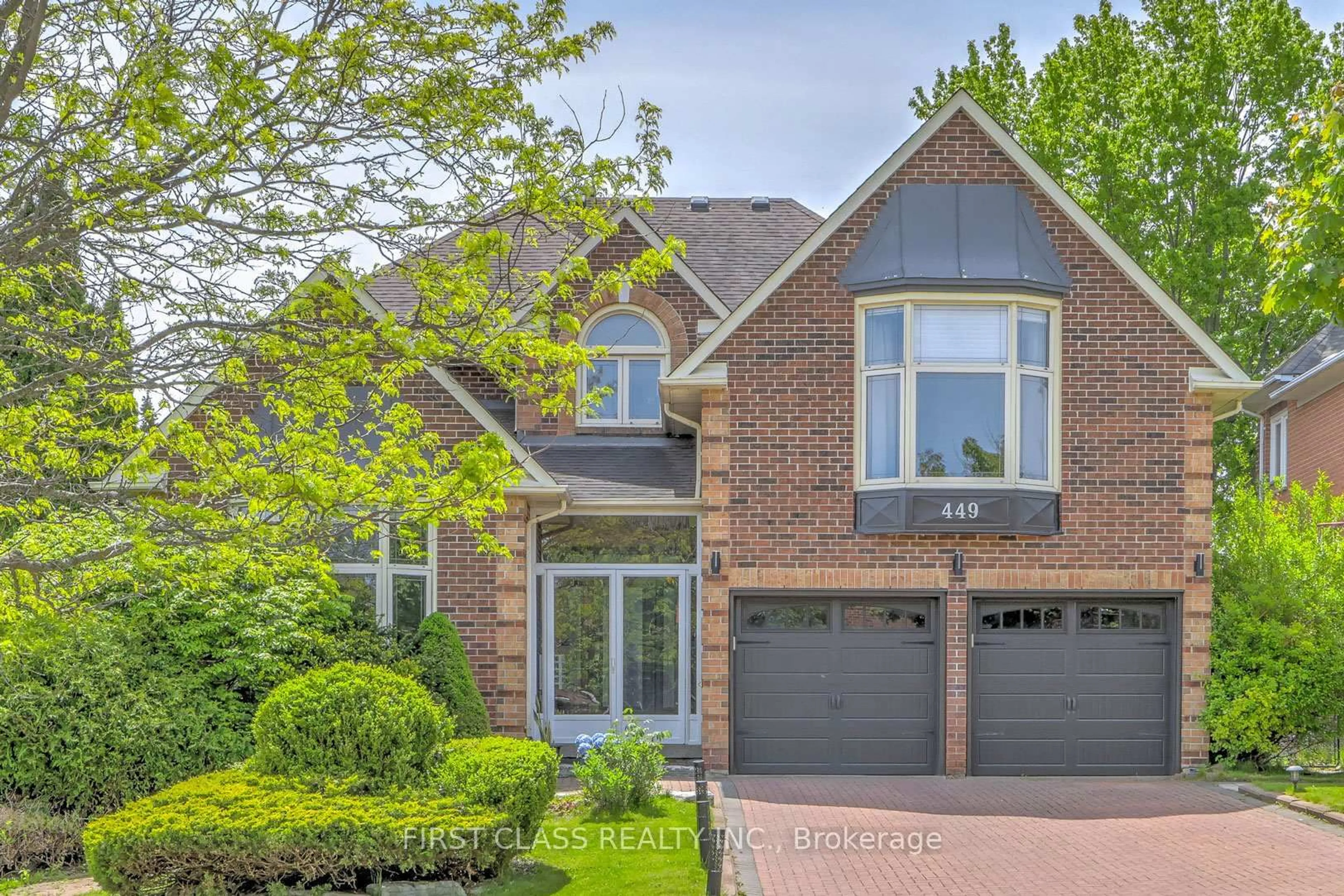 Home with brick exterior material, street for 449 Alex Doner Dr, Newmarket Ontario L3X 1C3